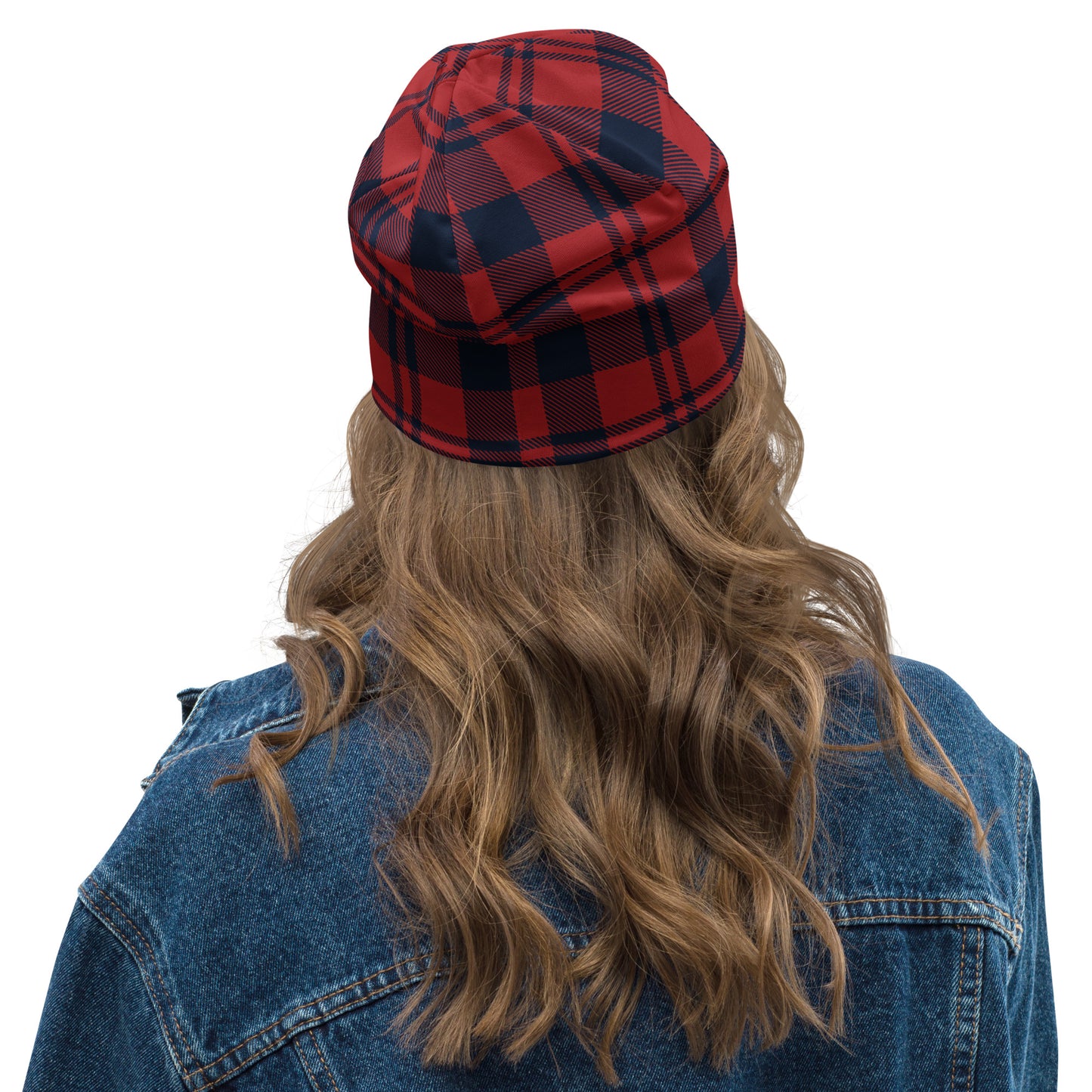 Tóg é bog é (Take it easy) Irish Language Red Tartan Beanie