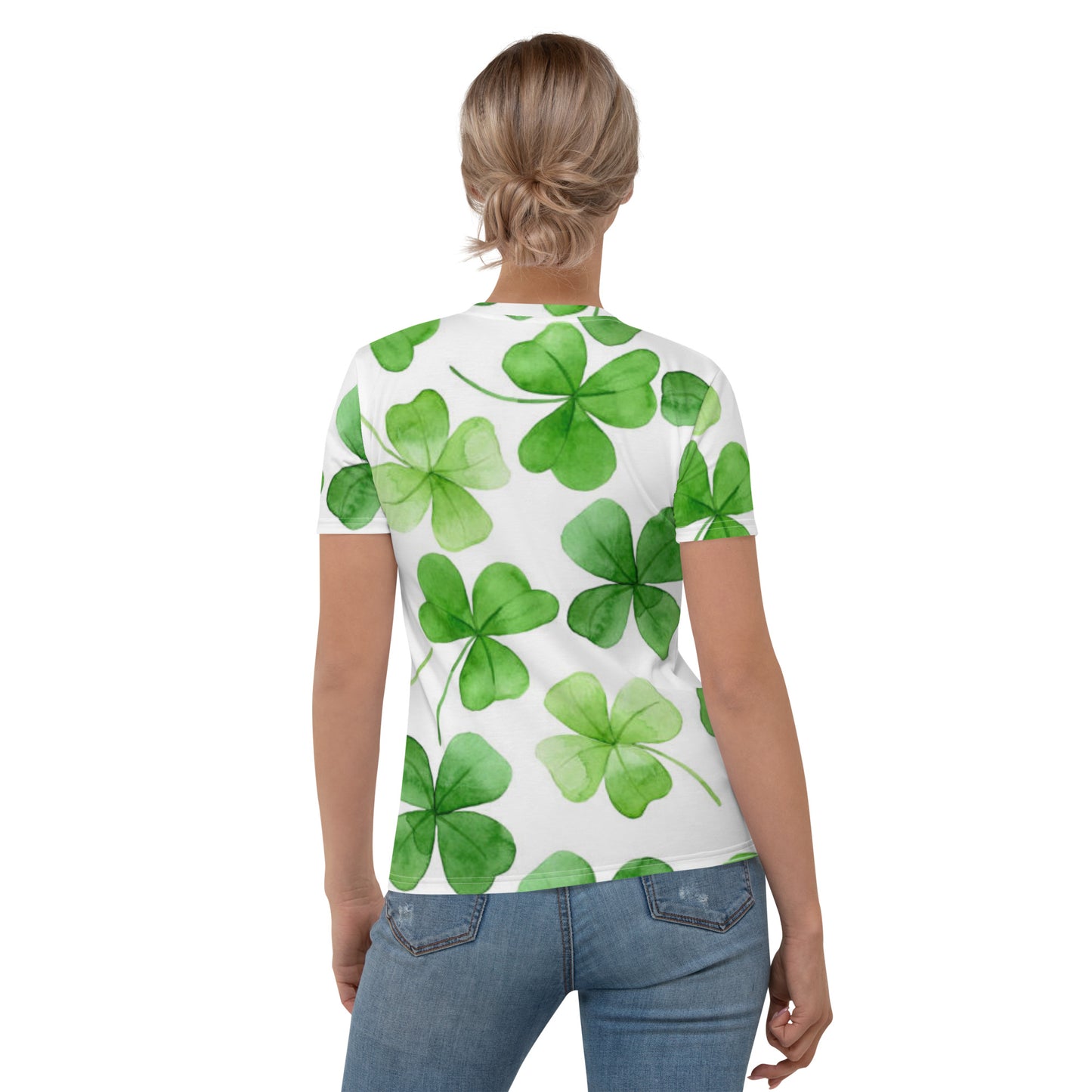 St Patrick's Day All-over Print Shamrock Women's T-shirt