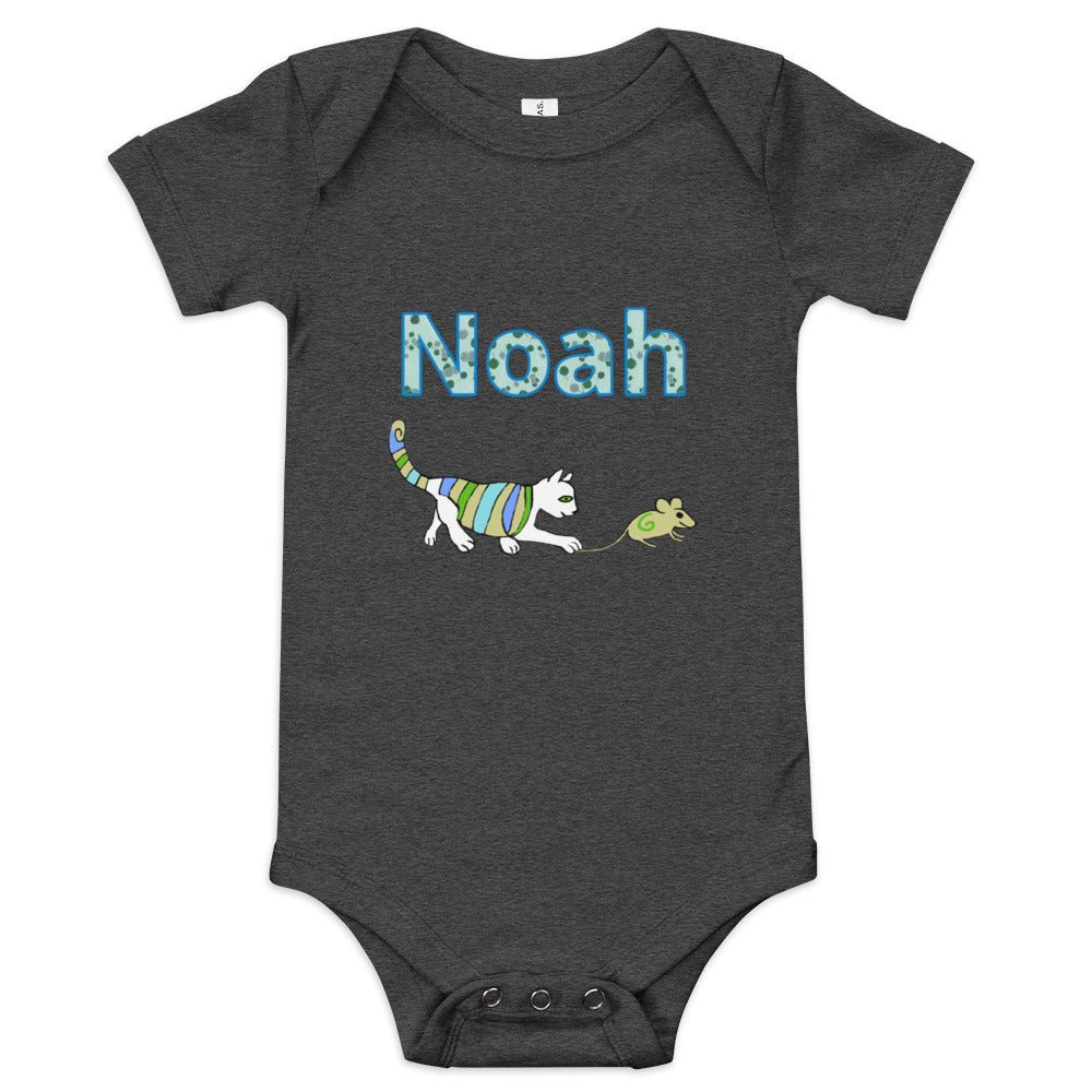 Noah Personalized Baby short sleeve one piece