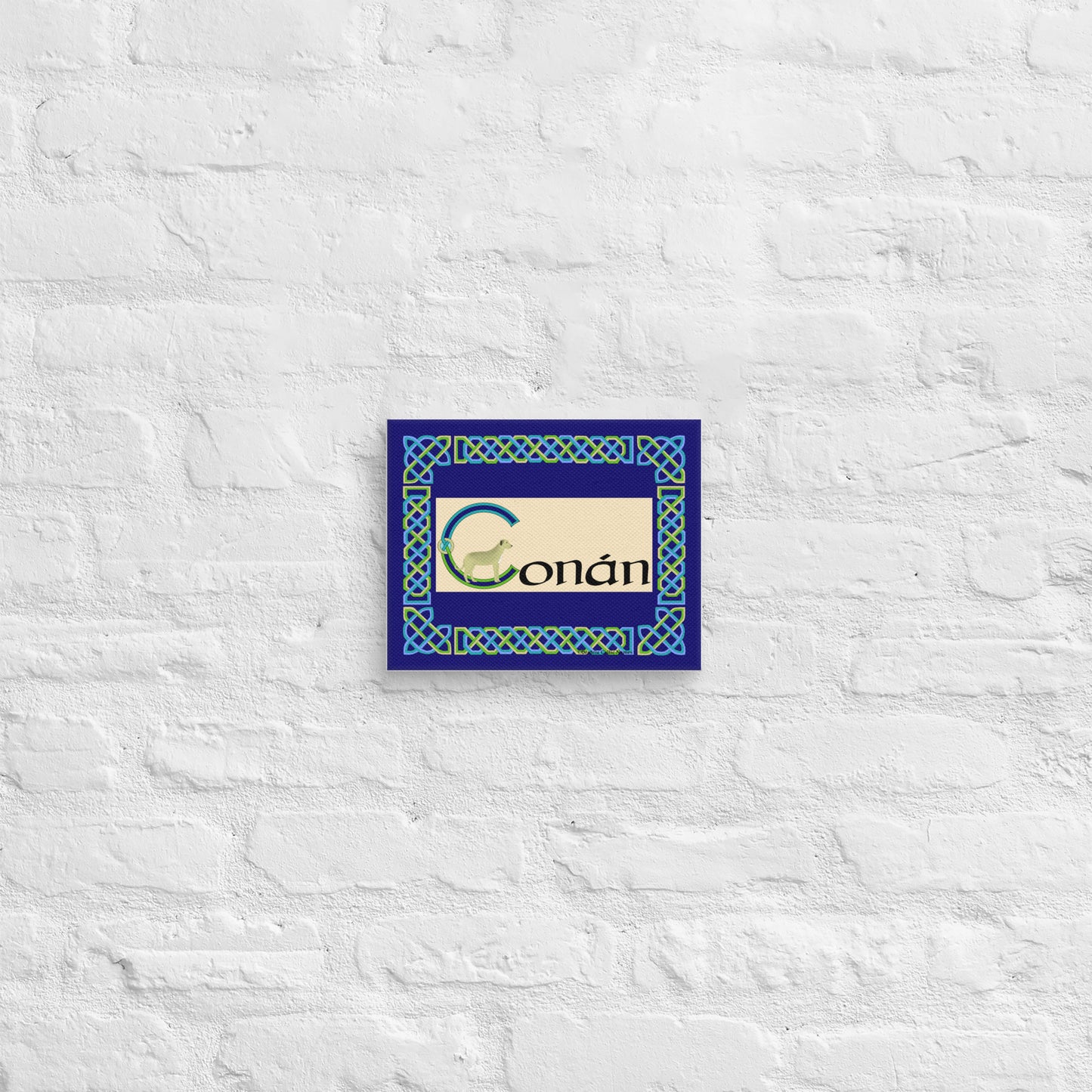 Conán (Conan) - Personalized Canvas Poster with Irish name Conán