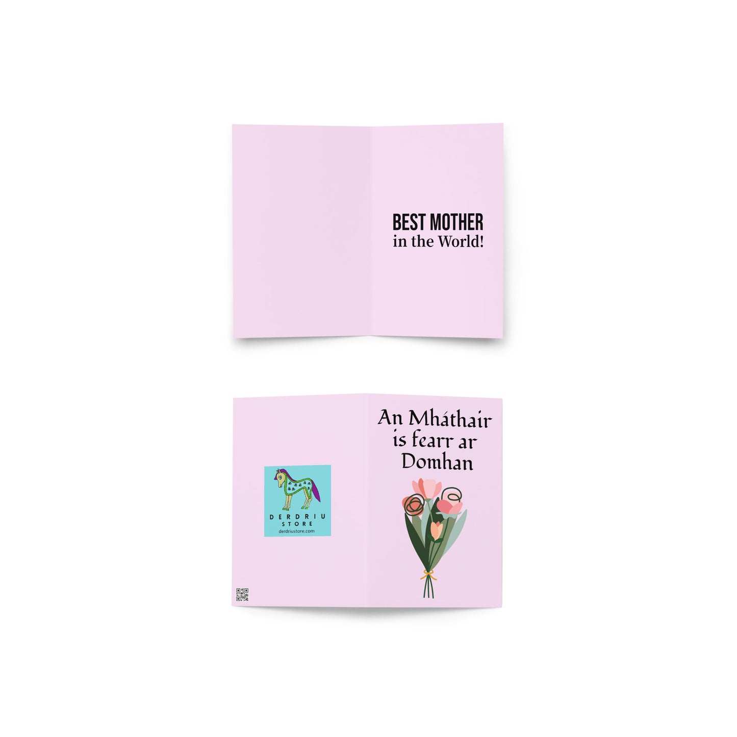 Best Mother in the World - Irish Language Mother's Day Card