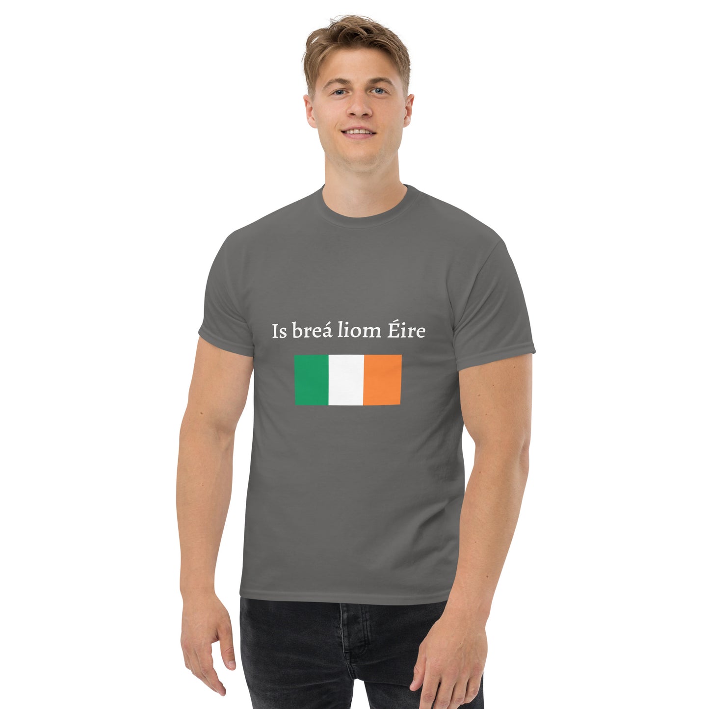 Is breá liom Éire (I love Ireland) - Personalized Irish Language St Patrick's Day Men's classic tee