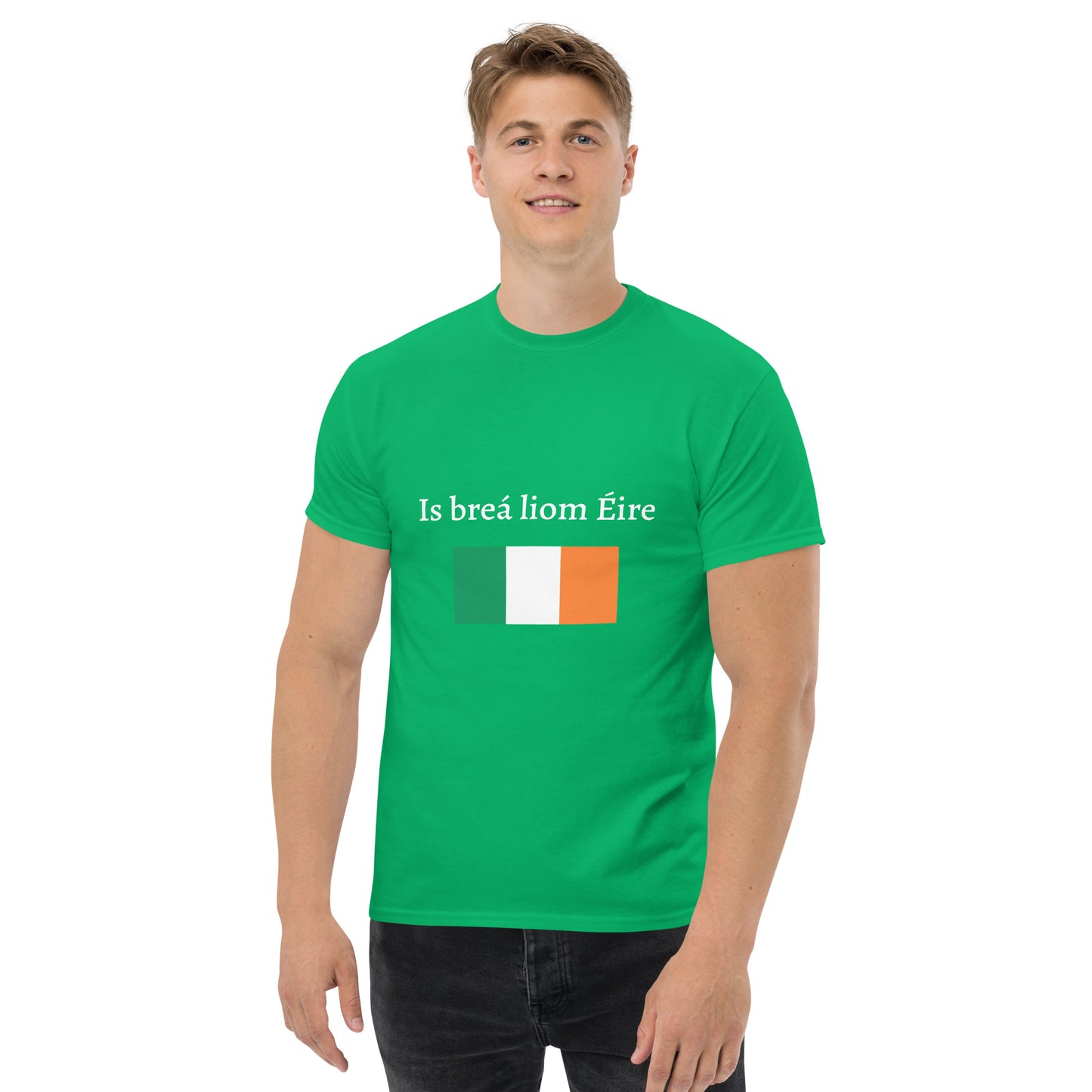 Is breá liom Éire (I love Ireland) - Personalized Irish Language St Patrick's Day Men's classic tee