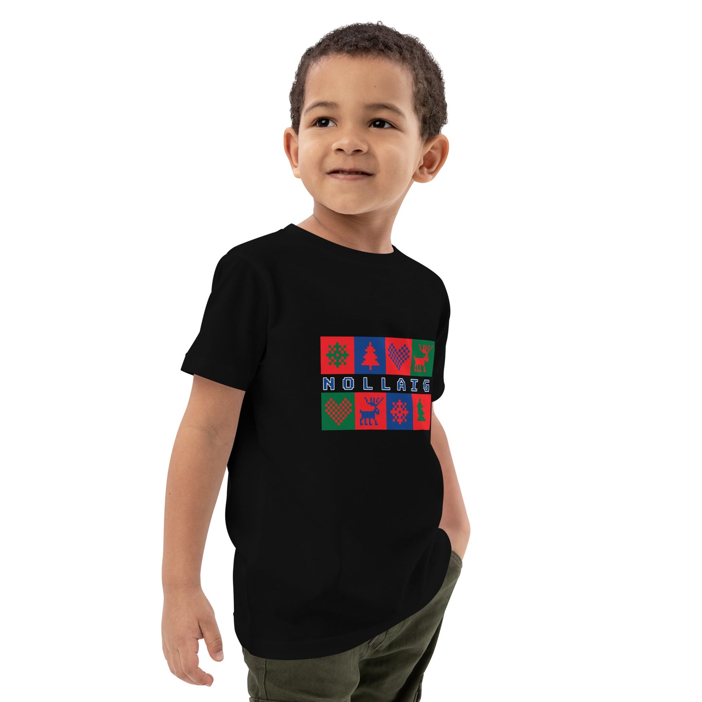 Nollaig (Christmas) Irish Language Organic Cotton Kids T-shirt