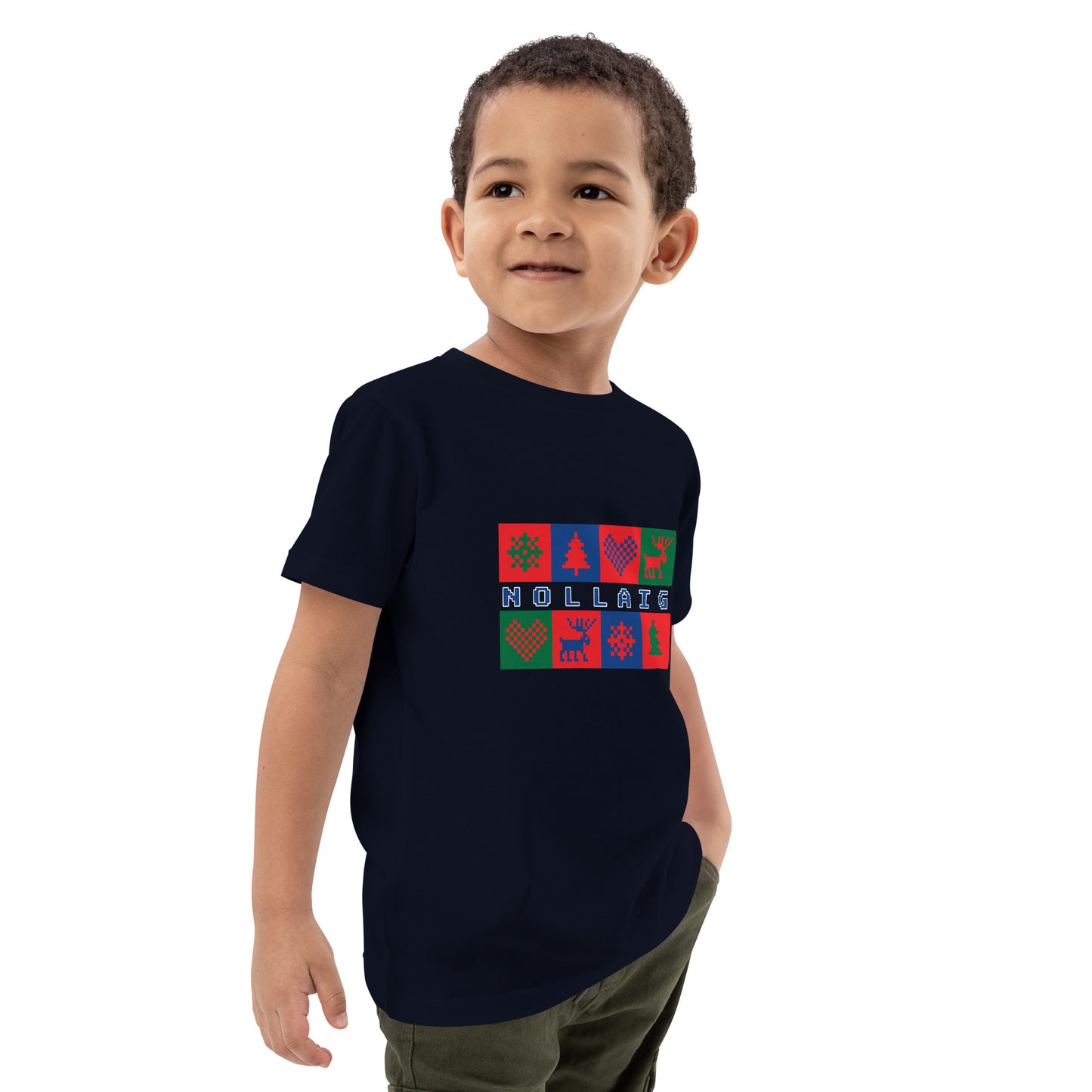 Nollaig (Christmas) Irish Language Organic Cotton Kids T-shirt