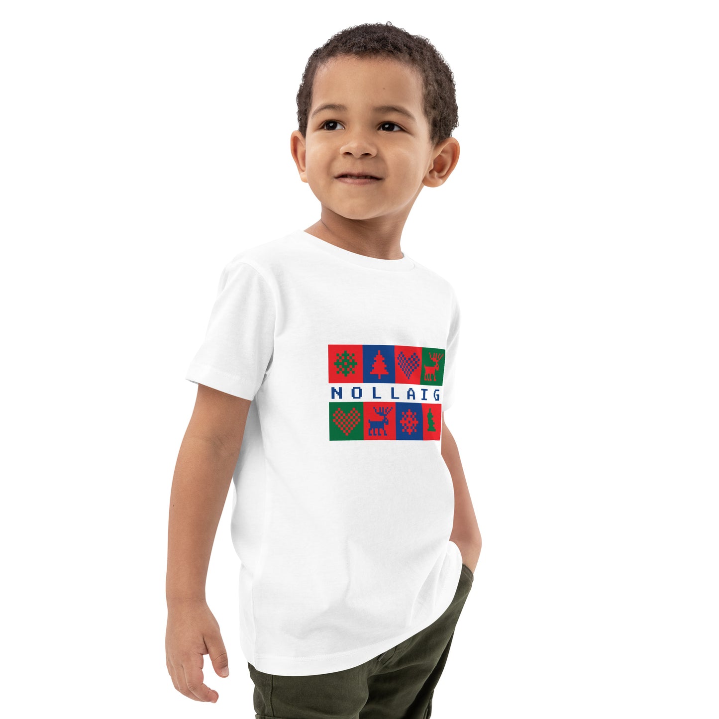 Nollaig (Christmas) Irish Language Organic Cotton Kids T-shirt