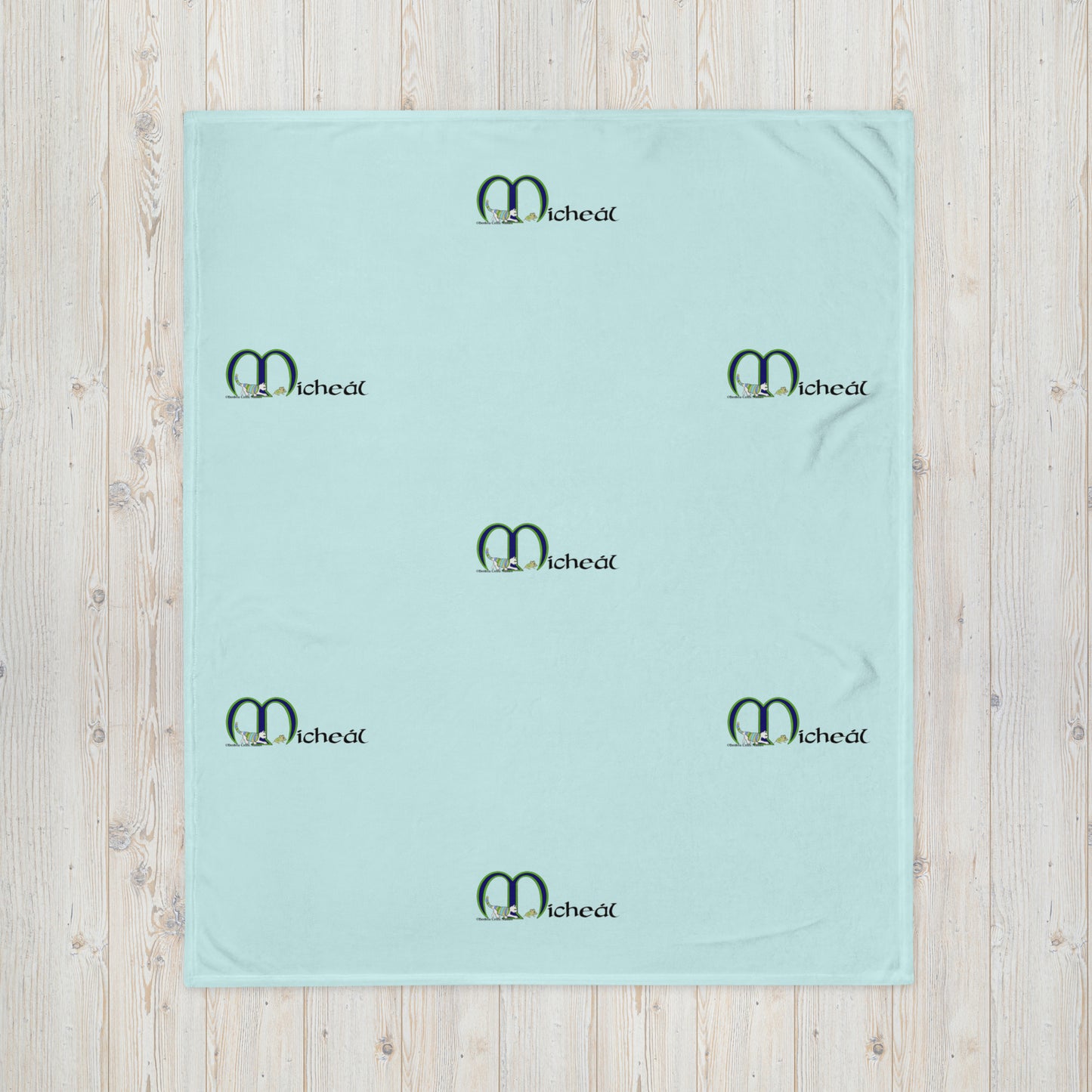 Mícheál (Michael) - Personalized Baby Blanket with Irish name Mícheál