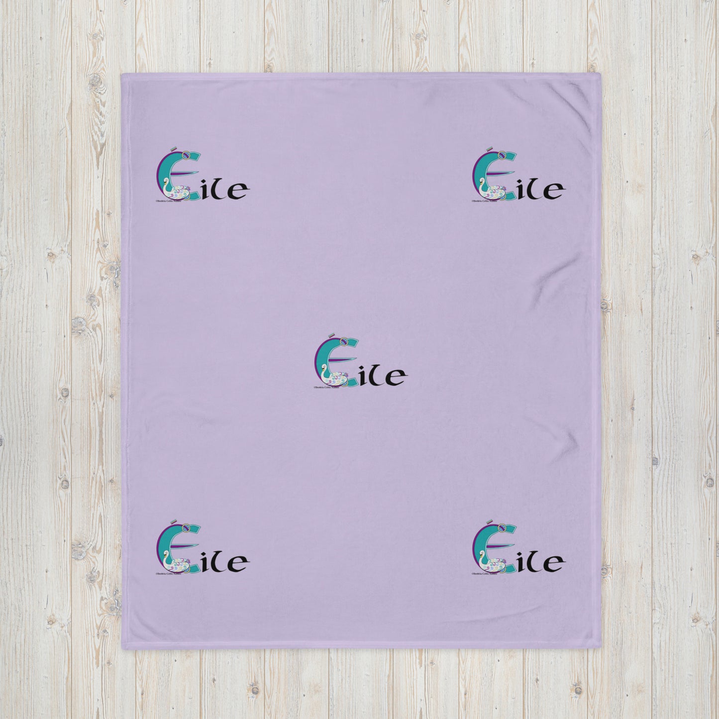 Éile (Ella) - Personalized Baby Blanket with Irish name Éile
