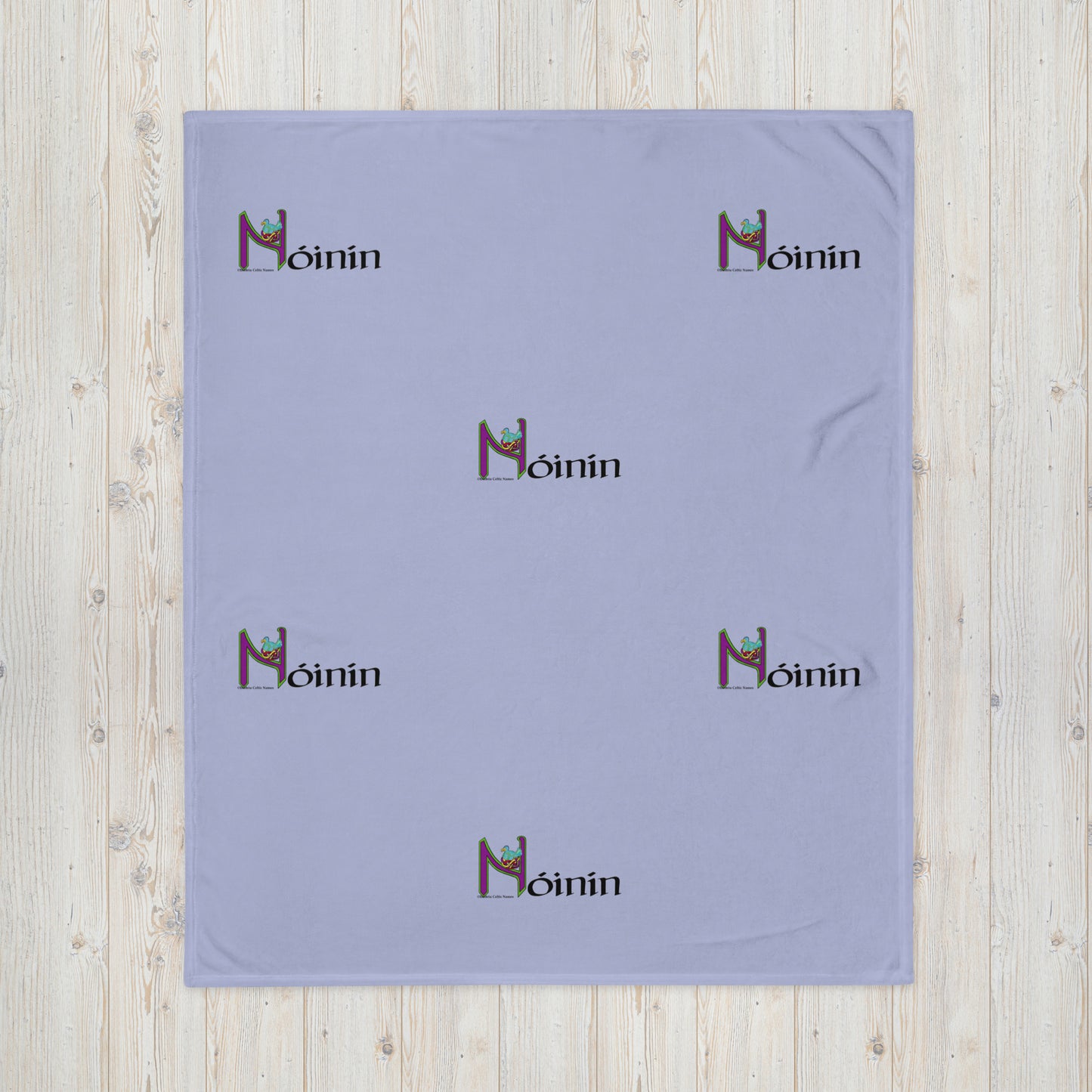 Nóinín (Daisy) - Personalized Baby Blanket with Irish name Nóinín
