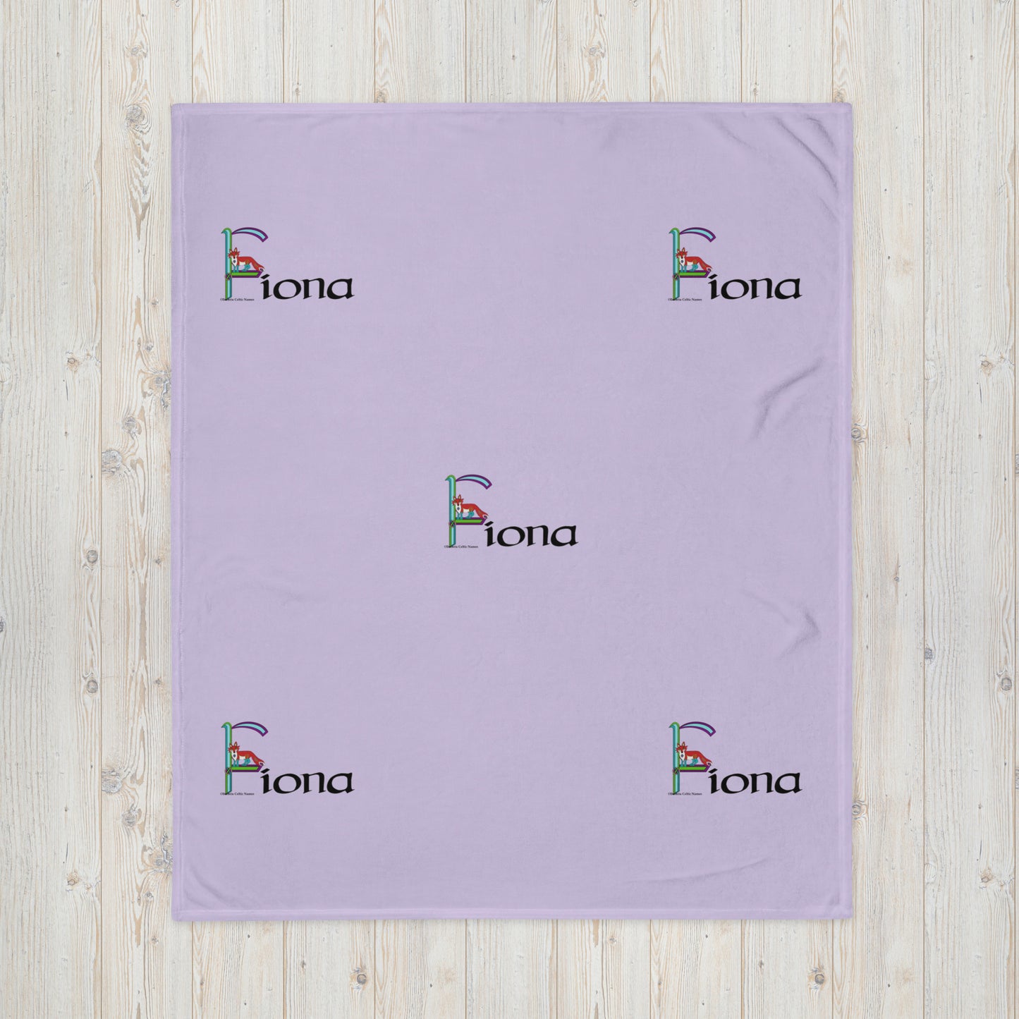 Fíona (Fiona) - Personalized Blanket with Irish name Fíona