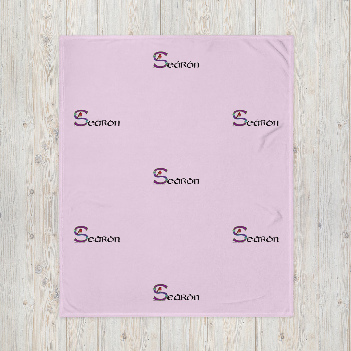 Seárón (Sharon) - Personalized Blanket with Irish name Seárón