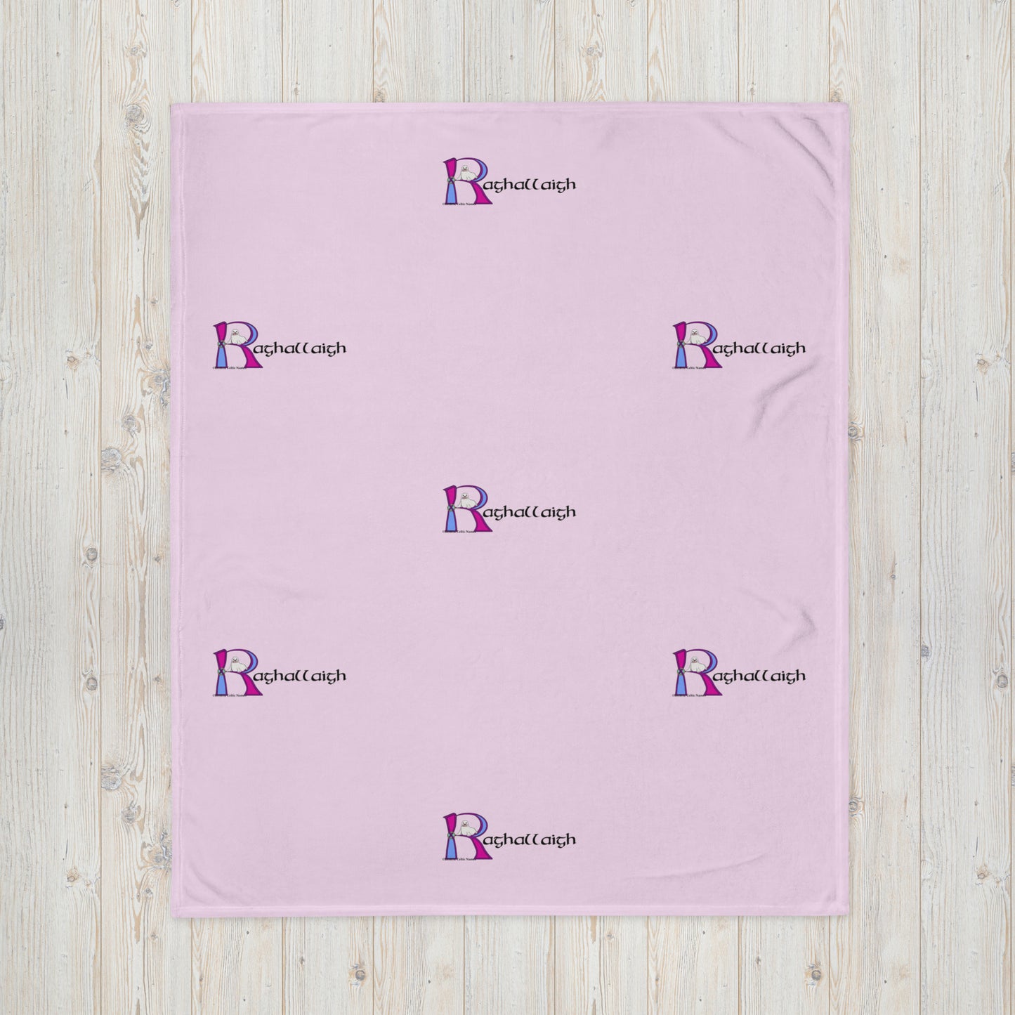 Raghallaigh (Riley) - Personalized Blanket with Irish name Raghallaigh