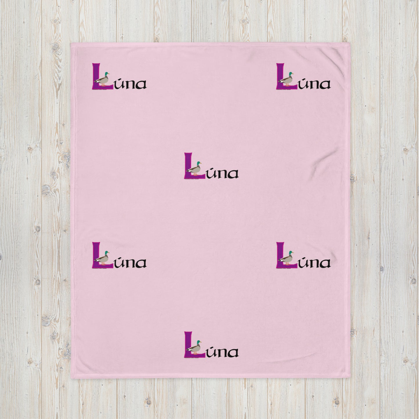 Lúna (Luna) - Personalized Blanket with Irish name Lúna