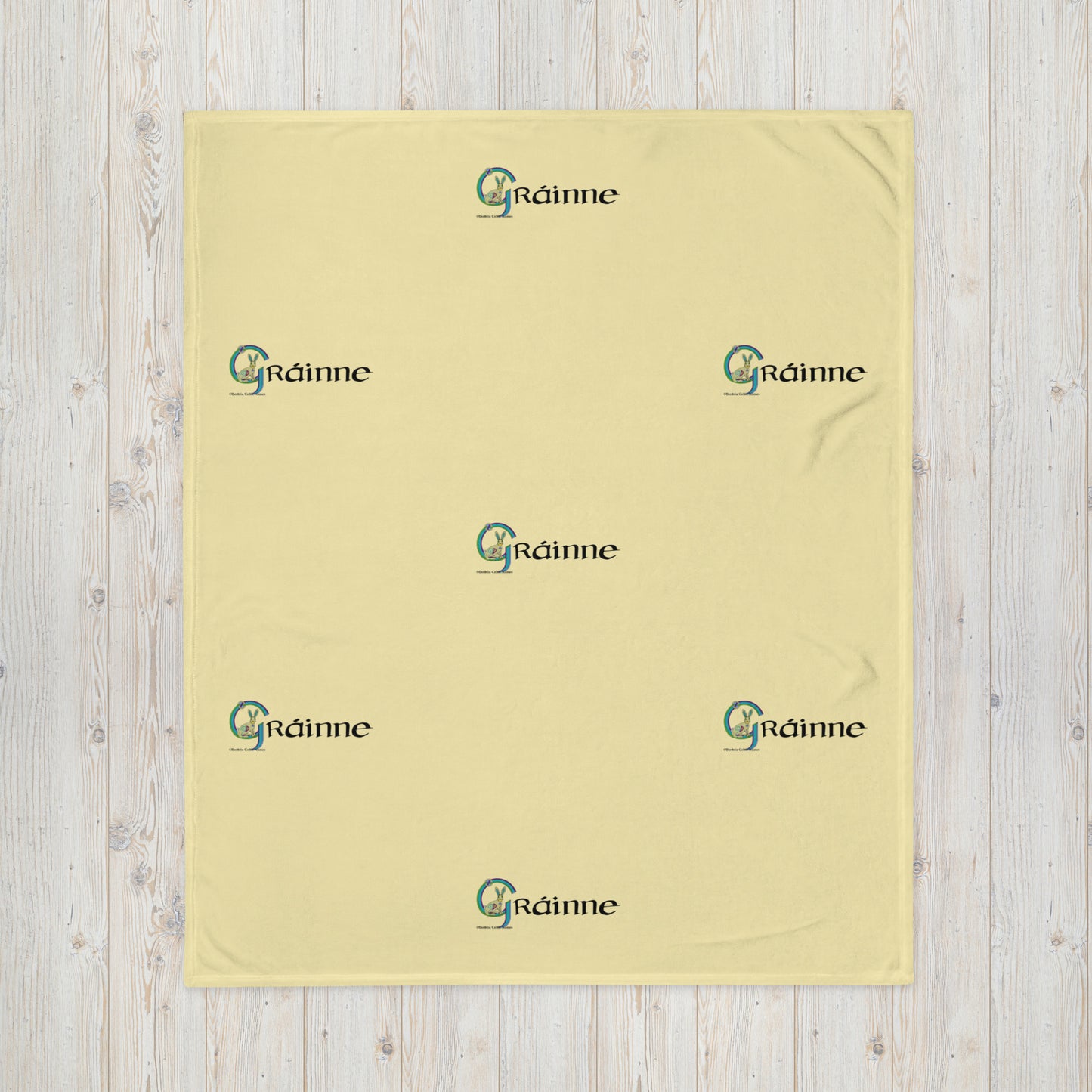 Gráinne (Grace) - Personalized Blanket with Irish name Gráinne