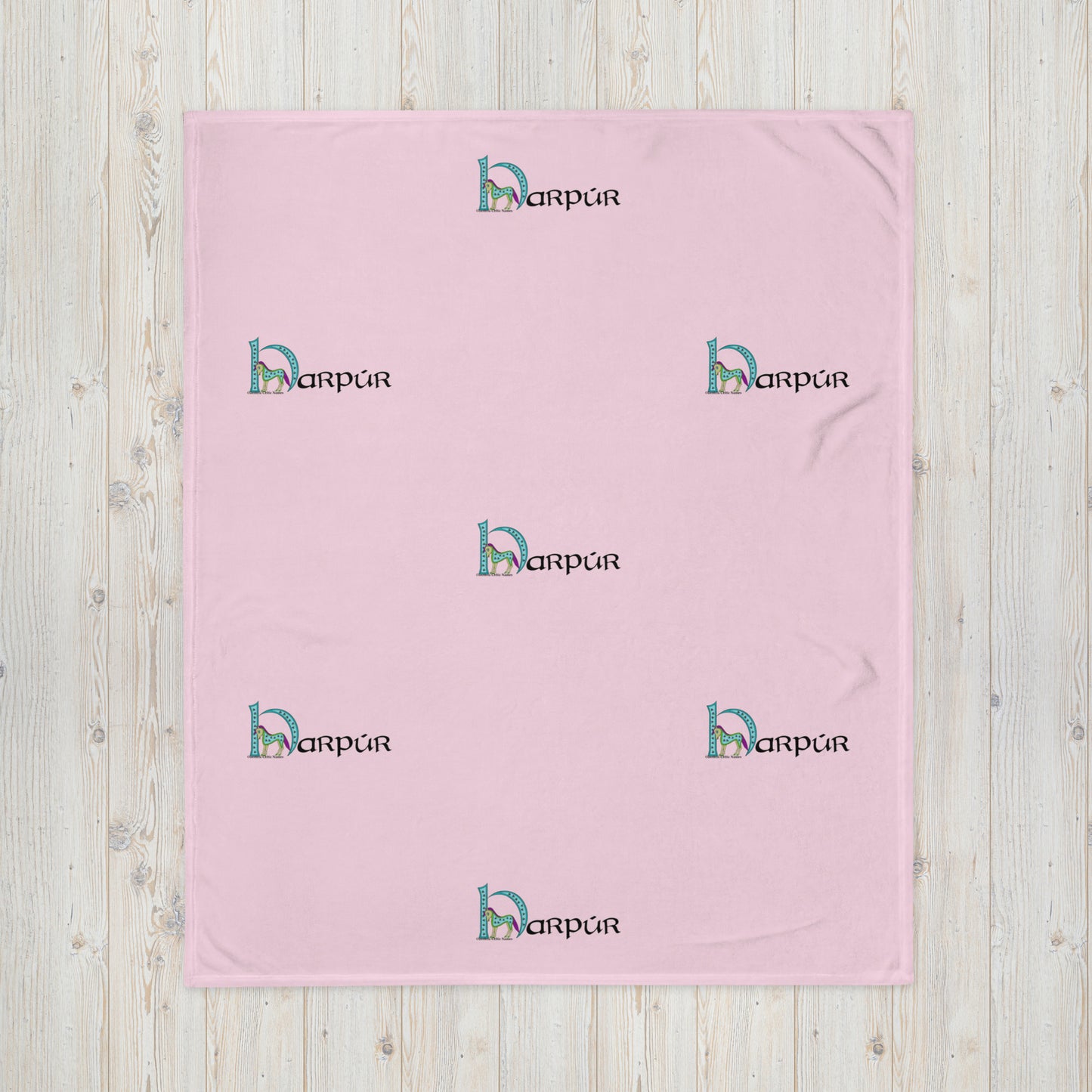 Harpúr (Harper) - Personalized Blanket with Irish name Harpúr
