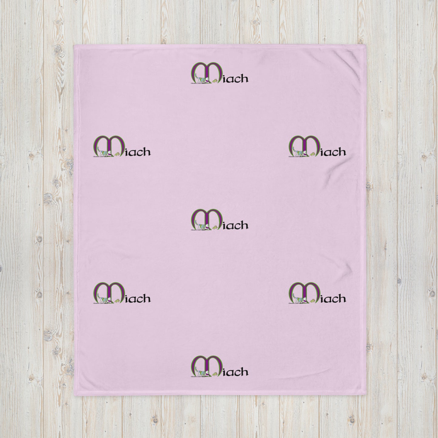Miach (Mia) - Personalized Blanket with Irish name Miach