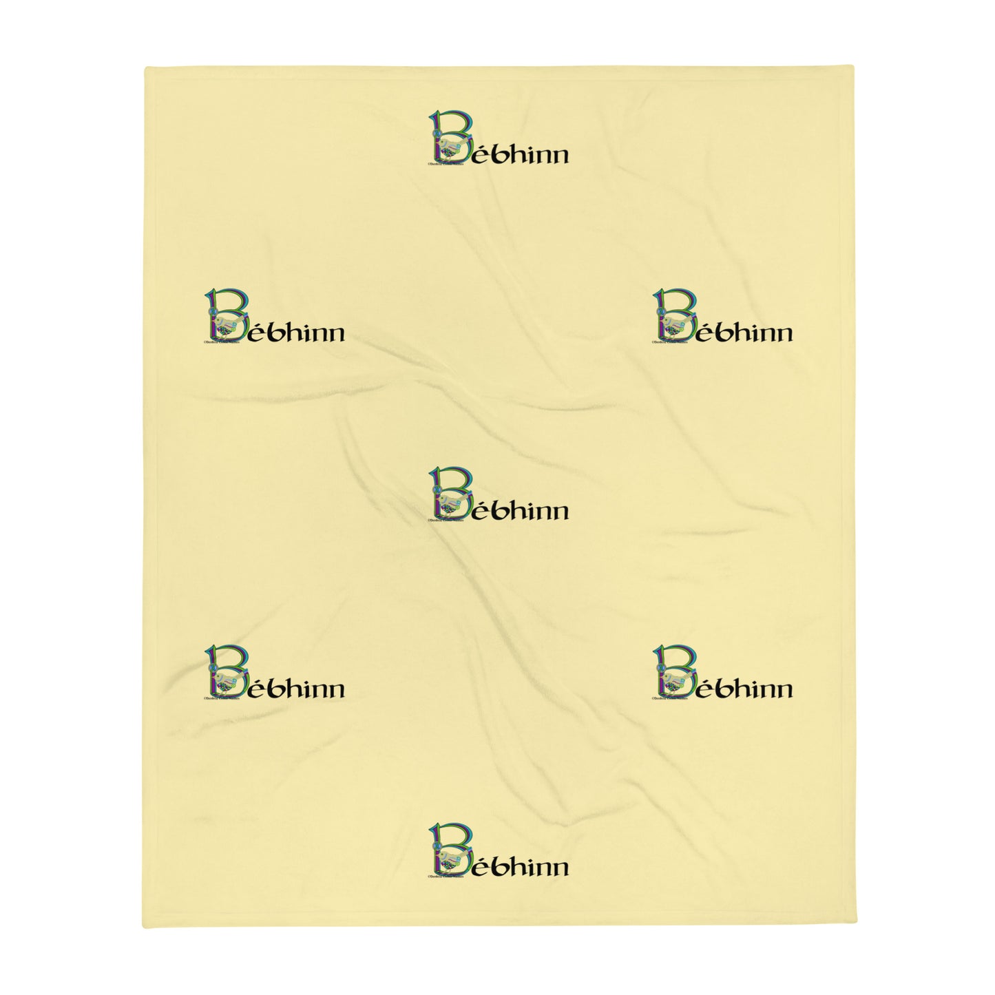 Bébhinn (Vivian) - Personalized Blanket with Irish name Bébhinn
