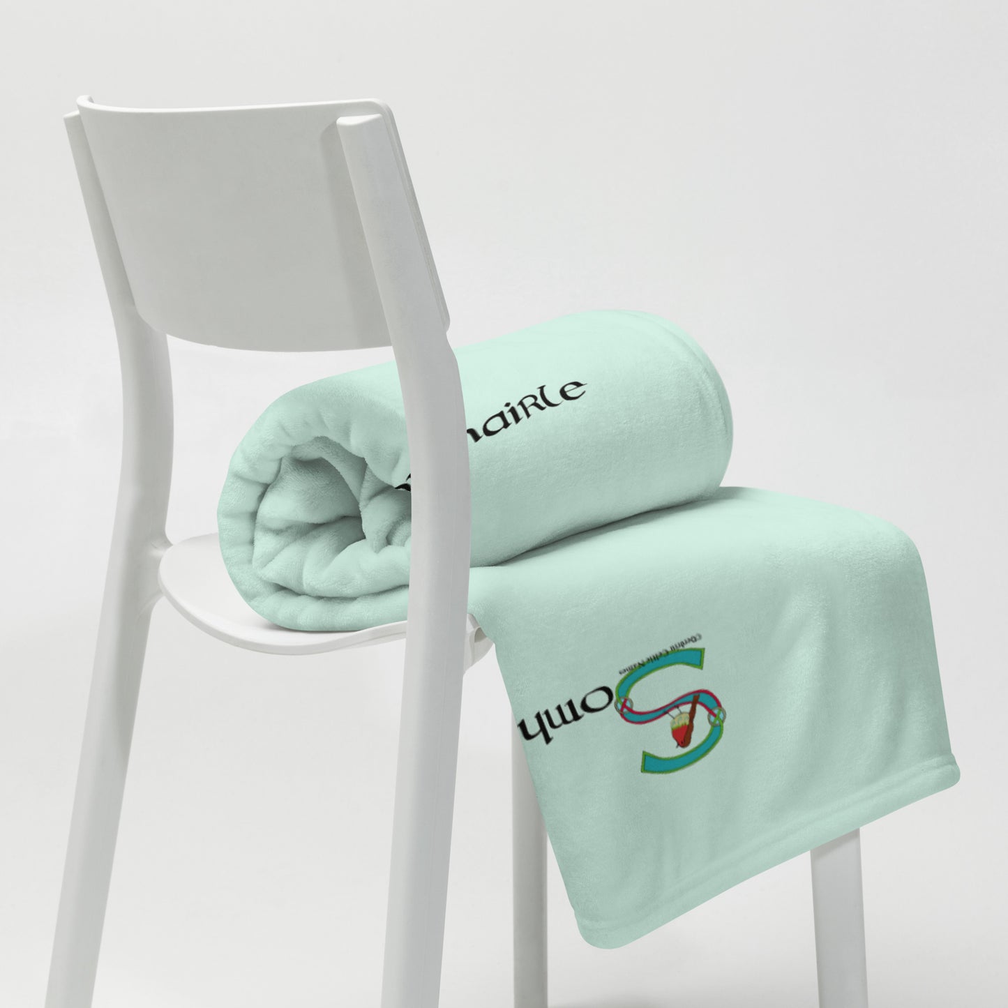 Somhairle (Samuel) - Personalized Baby Blanket with Irish name Somhairle