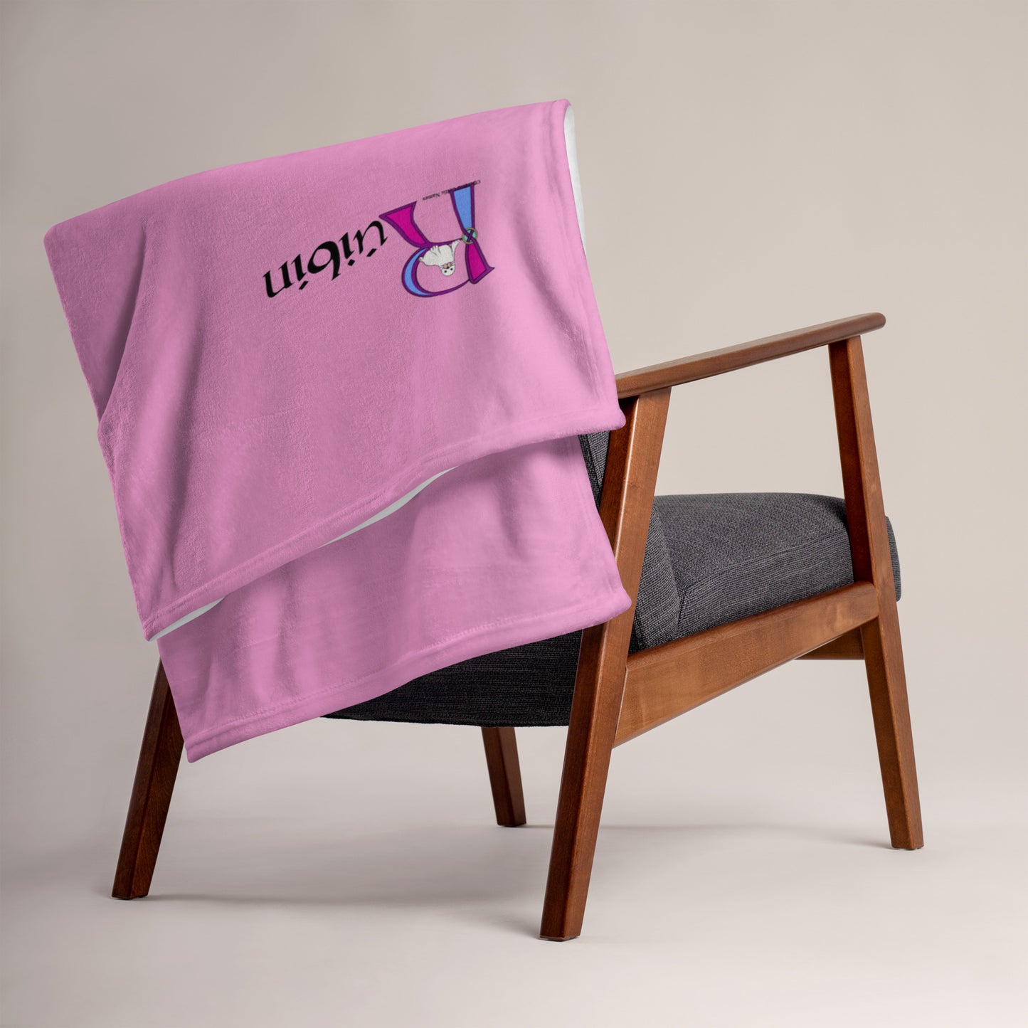 Rúibín (Ruby) - Personalized Baby Blanket with Irish name Rúibín