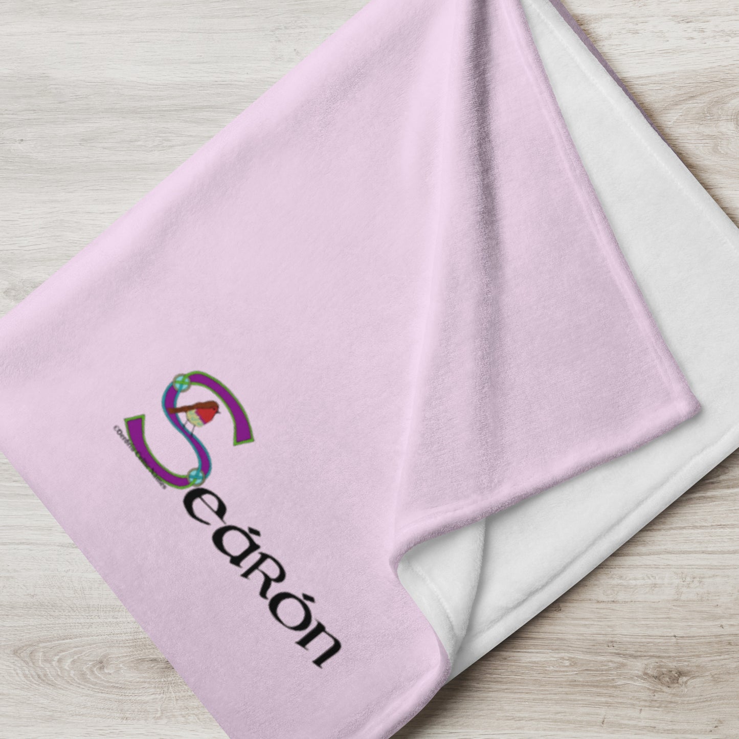 Seárón (Sharon) - Personalized Blanket with Irish name Seárón