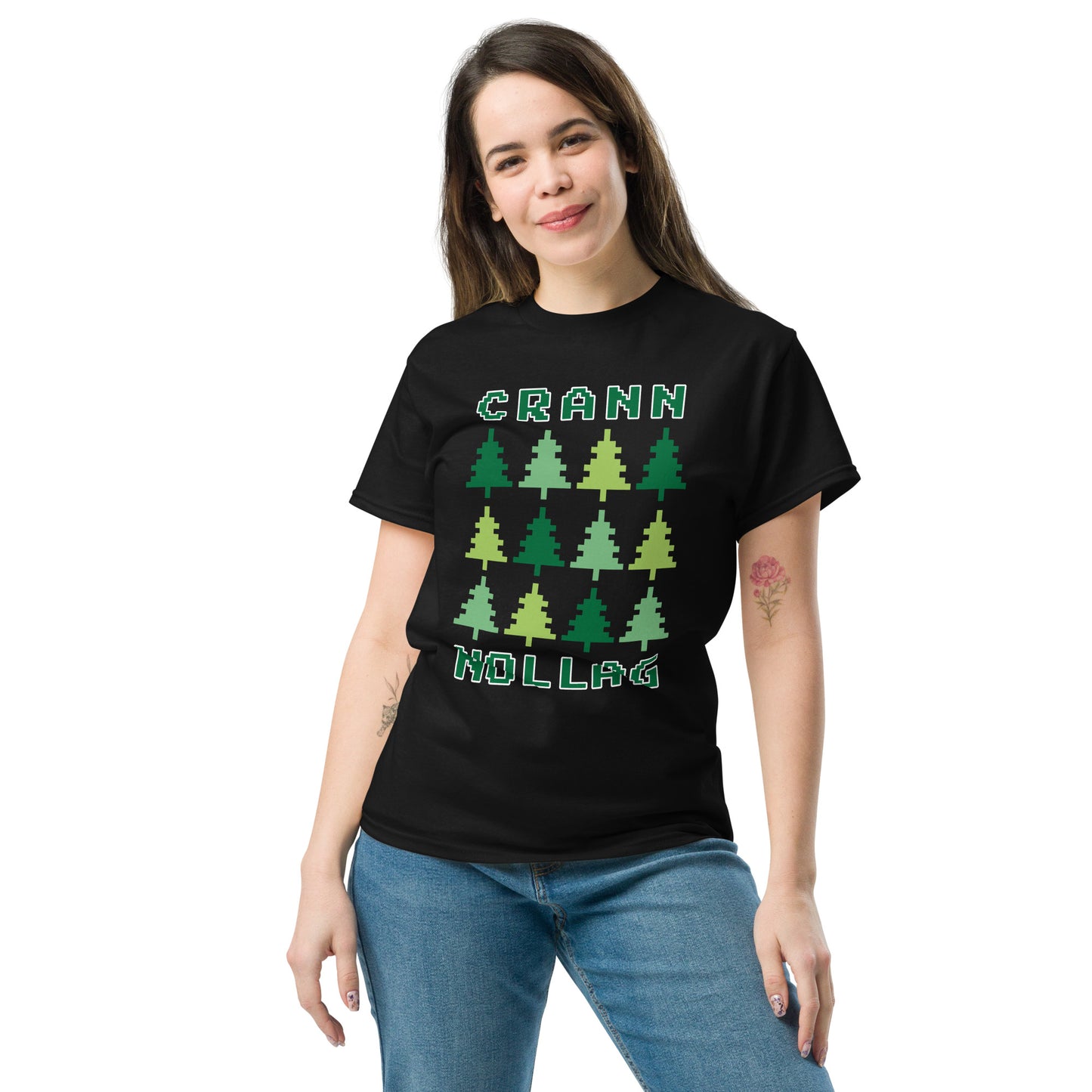 Crann Nollag (Christmas Tree) Irish Language Unisex Christmas T-Shirt