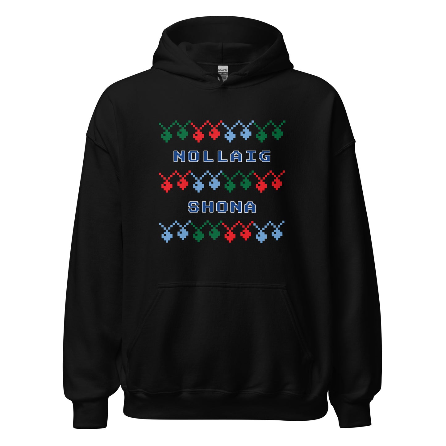 Nollaig Shona (Happy Christmas) Irish Language Unisex Christmas Hoodie