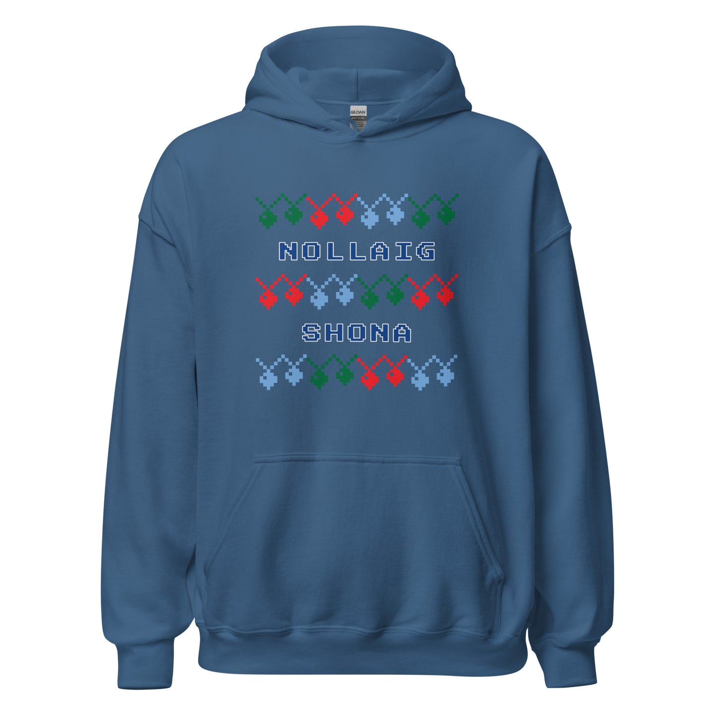 Nollaig Shona (Happy Christmas) Irish Language Unisex Christmas Hoodie