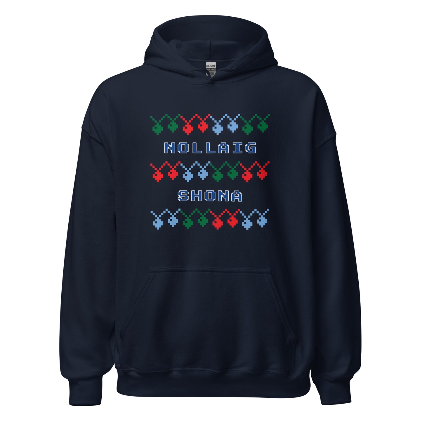 Nollaig Shona (Happy Christmas) Irish Language Unisex Christmas Hoodie