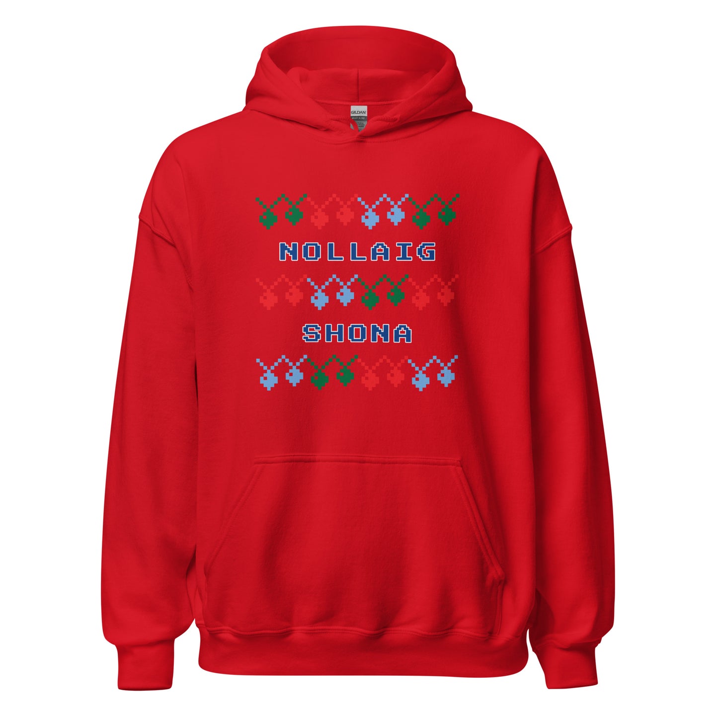 Nollaig Shona (Happy Christmas) Irish Language Unisex Christmas Hoodie