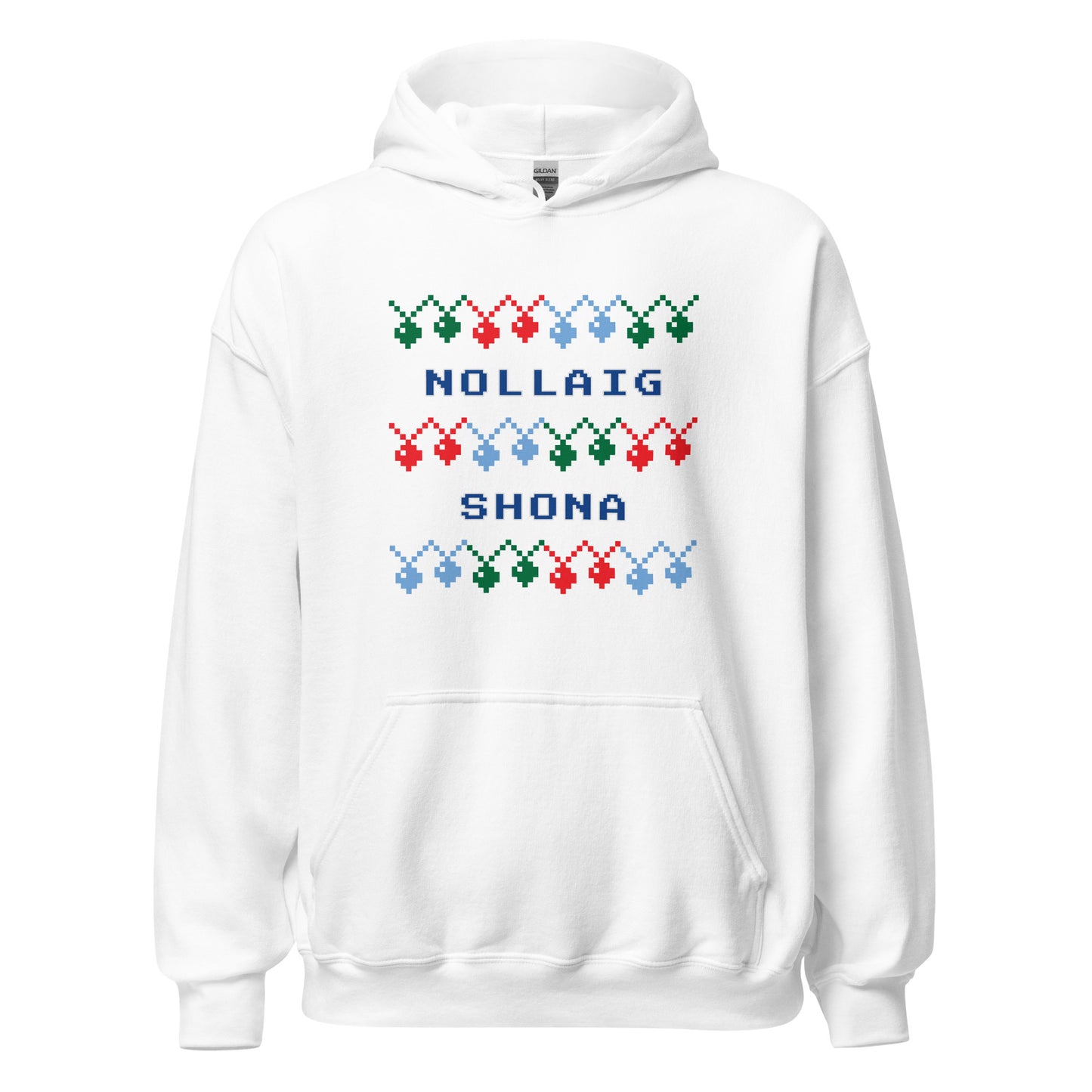 Nollaig Shona (Happy Christmas) Irish Language Unisex Christmas Hoodie