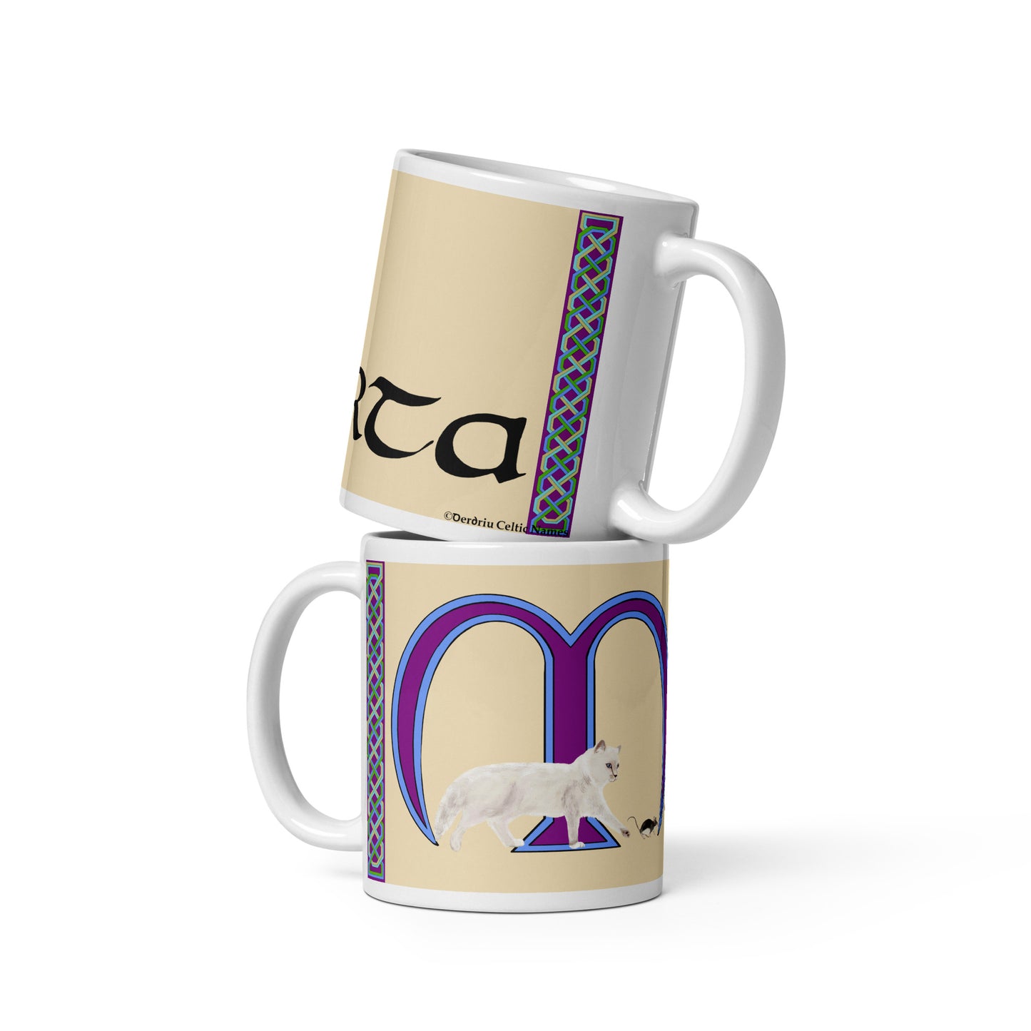 Marta (Martha) - Personalized white glossy mug with Irish name Marta (Free Shipping)