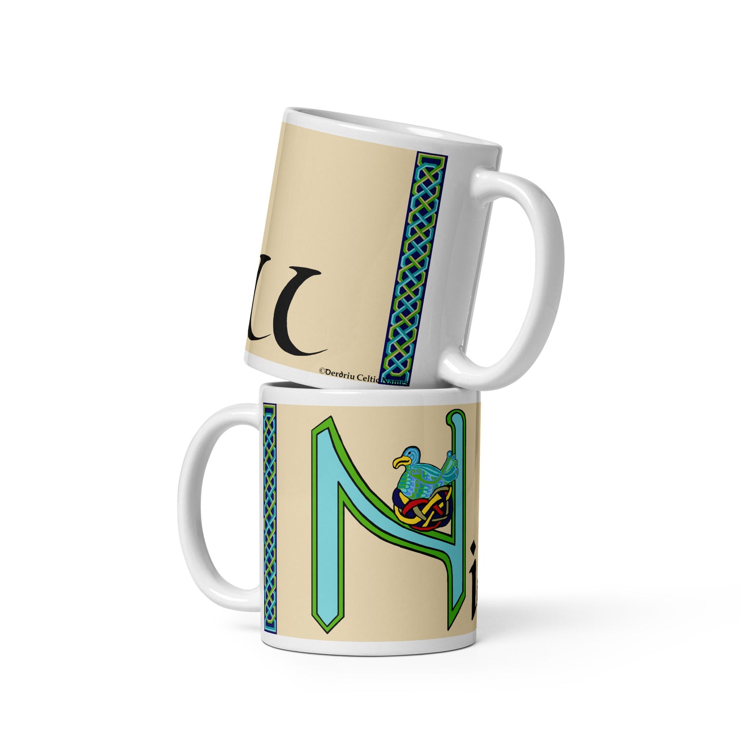 Niall (Neil) - Personalized white glossy mug with Irish name Niall (Free Shipping)