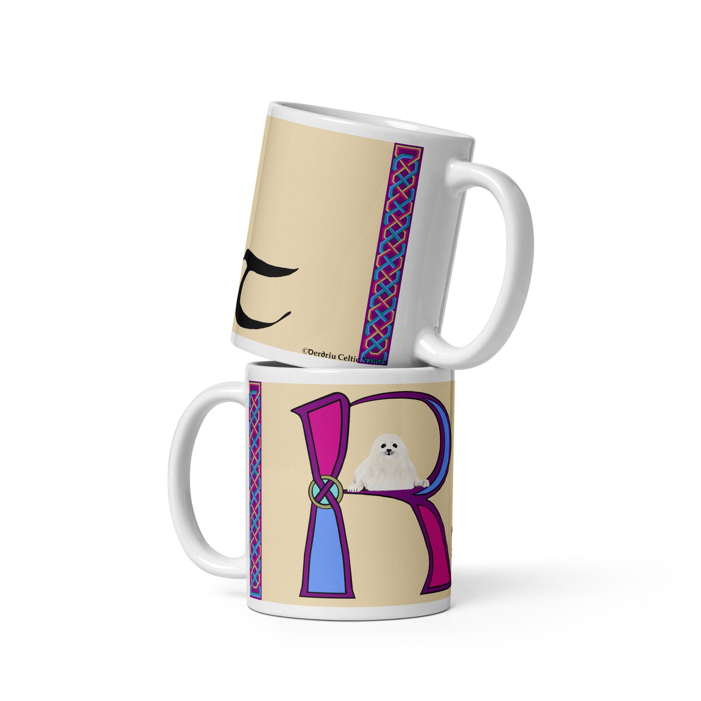 Rút (Ruth) - Personalized white glossy mug with Irish name Rút (Free Shipping)
