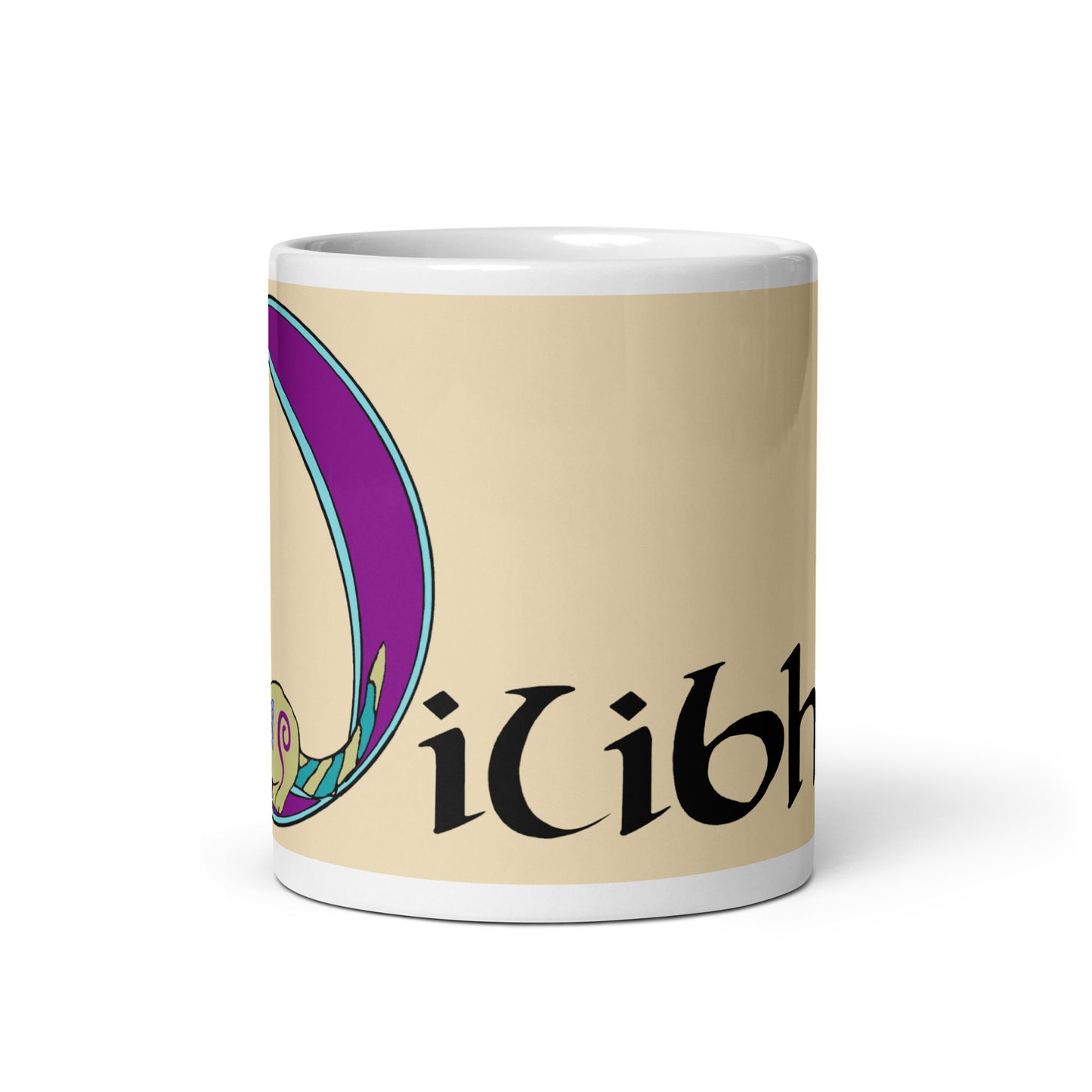 Oilibhia (Olivia) - Personalized white glossy mug with Irish name Oilibhia (Free Shipping)