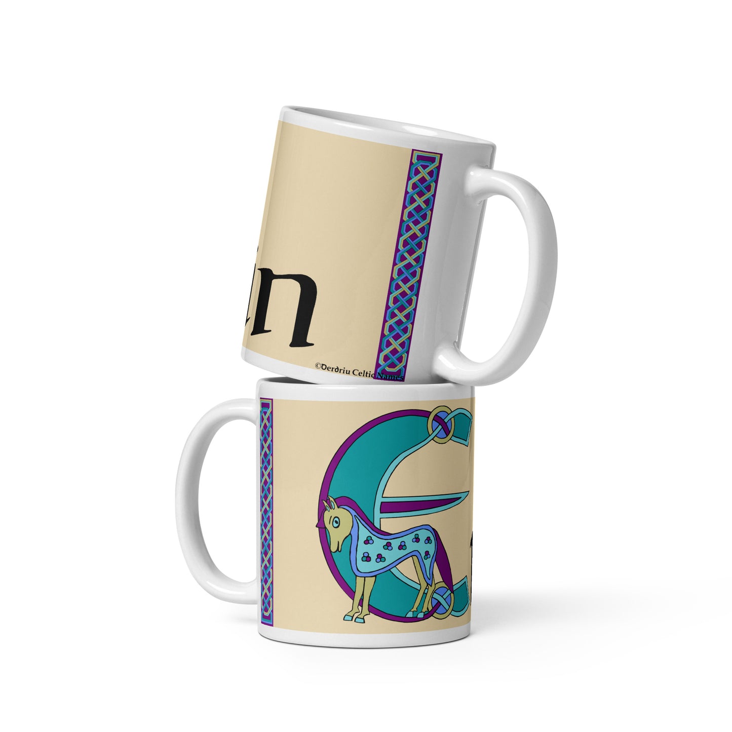 Erin - Personalized white glossy mug with the Irish name Erin (Free Shipping)