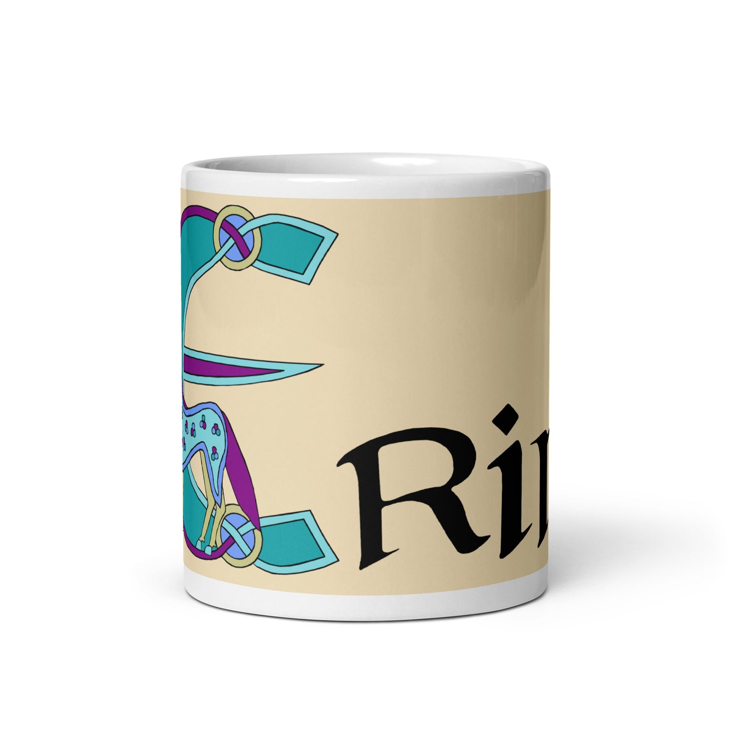 Erin - Personalized white glossy mug with the Irish name Erin (Free Shipping)