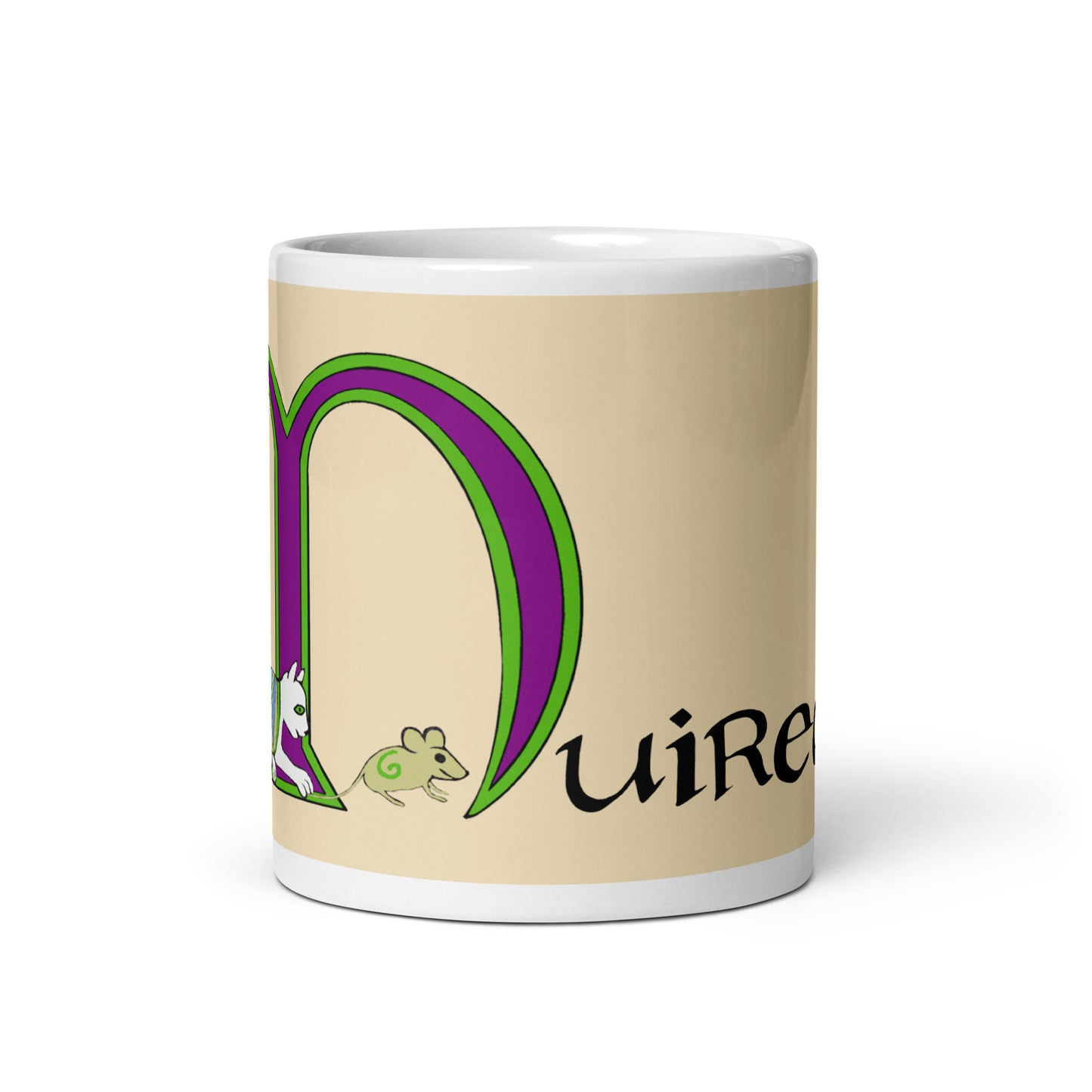 Muireann (Marnie) - Personalized white glossy mug with Irish name Muireann (Free Shipping)