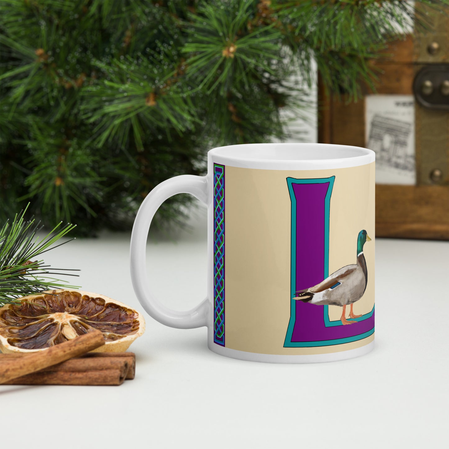 Líle (Lily) - Personalized white glossy mug with Irish name Líle (Free Shipping)