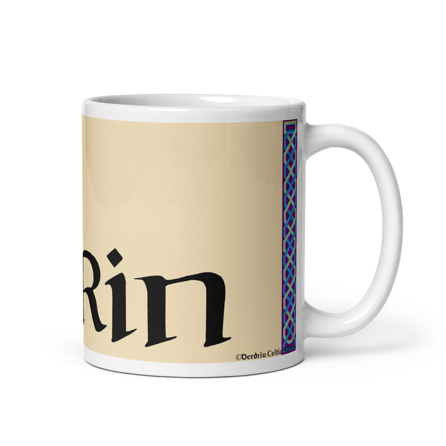 Erin - Personalized white glossy mug with the Irish name Erin (Free Shipping)