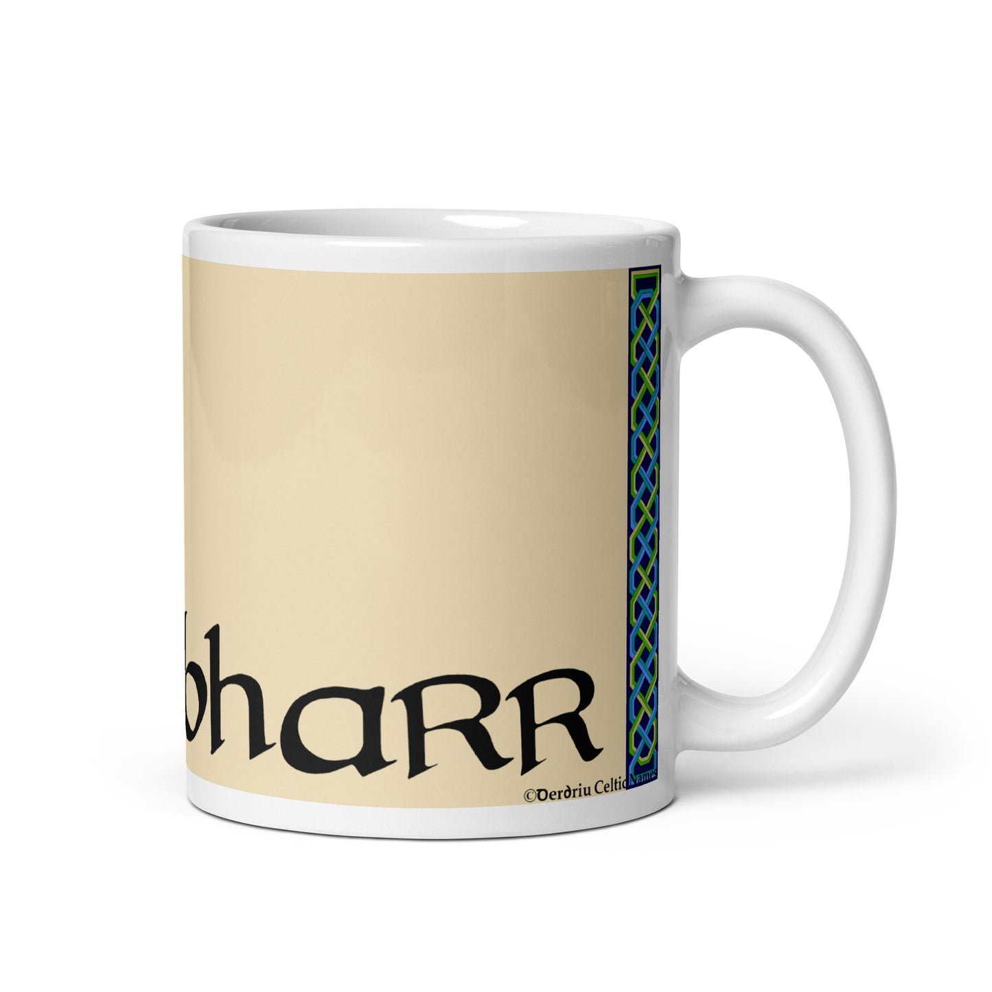 Fionnbharr (Finbar) - Personalized white glossy mug with Irish name Fionnbharr (Free Shipping)