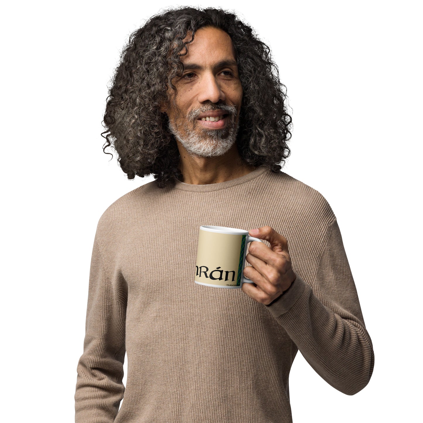 Odhrán (Oran) - Personalized white glossy mug with Irish name Odhrán (Free Shipping)