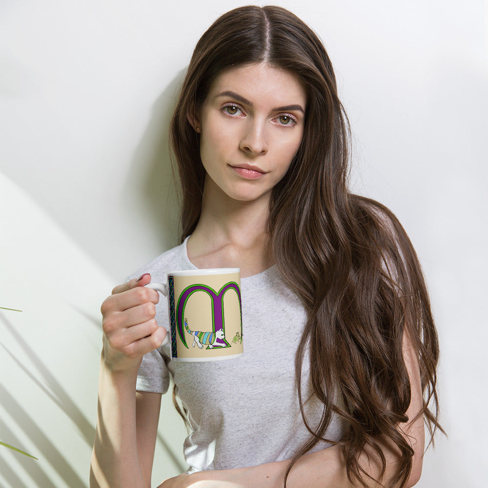 Muireann (Marnie) - Personalized white glossy mug with Irish name Muireann (Free Shipping)