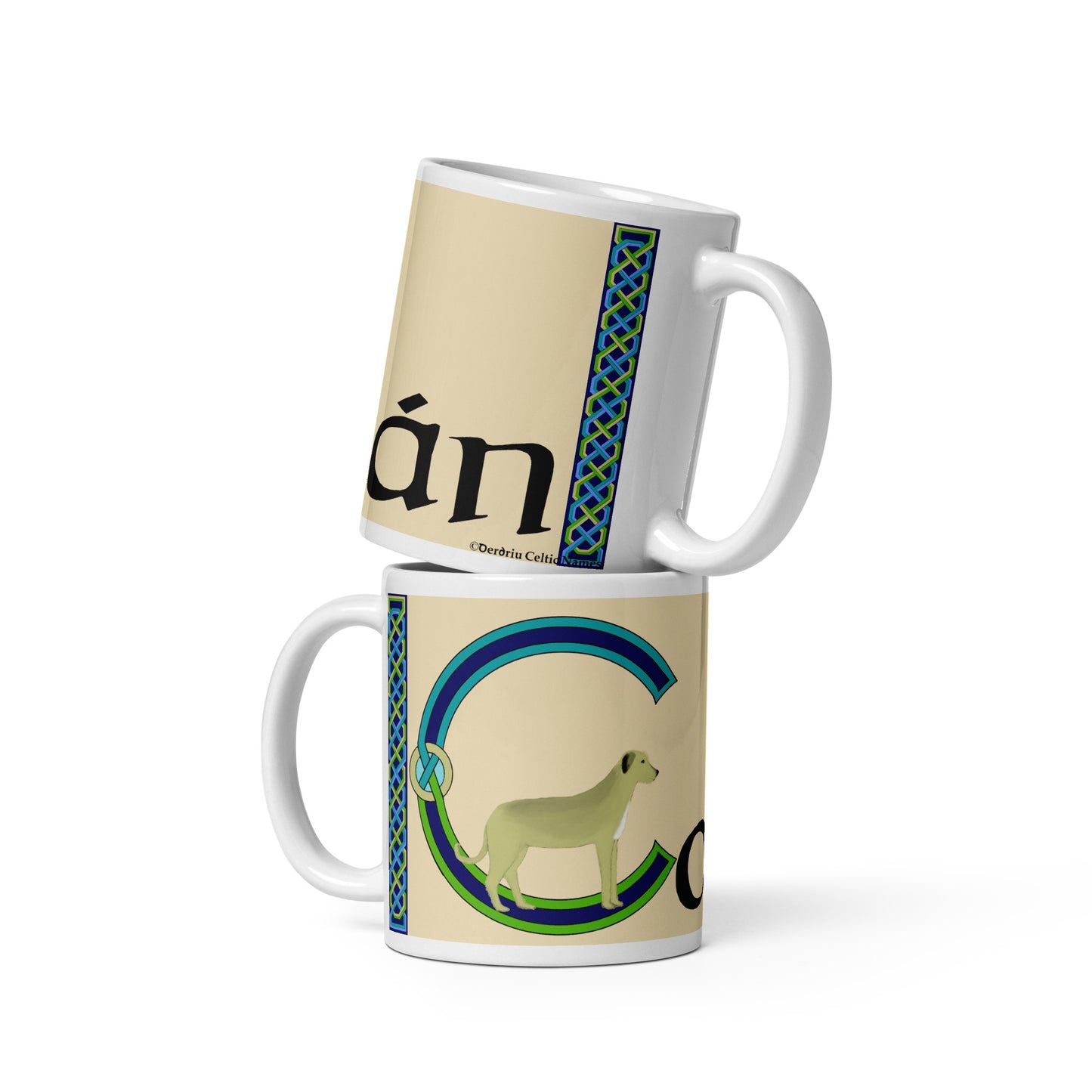Conán (Conan) - Personalized white glossy mug with Irish name Conán (Free Shipping)