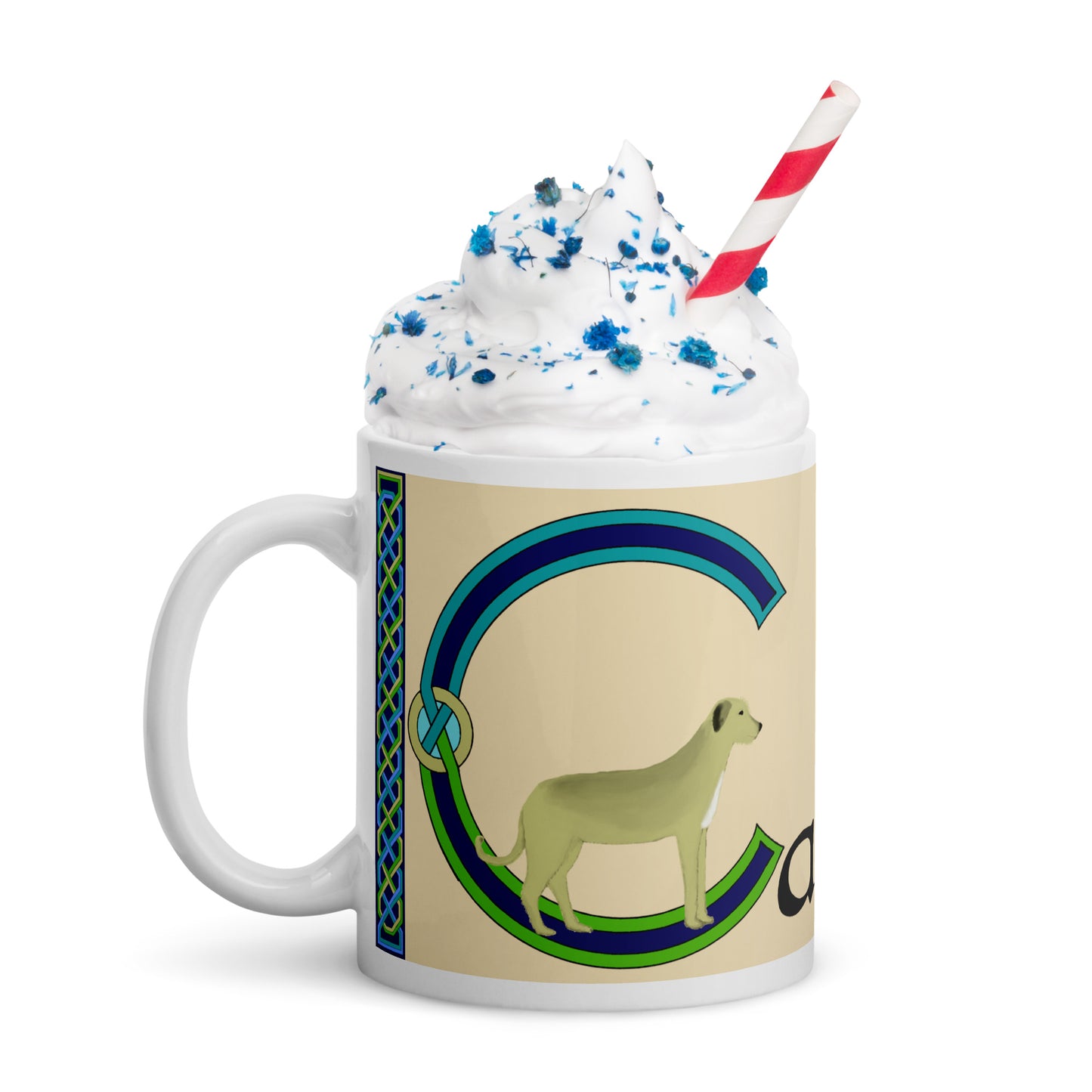 Caoimhín (Kevin) - Personalized white glossy mug with Irish name Caoimhín (Free Shipping)