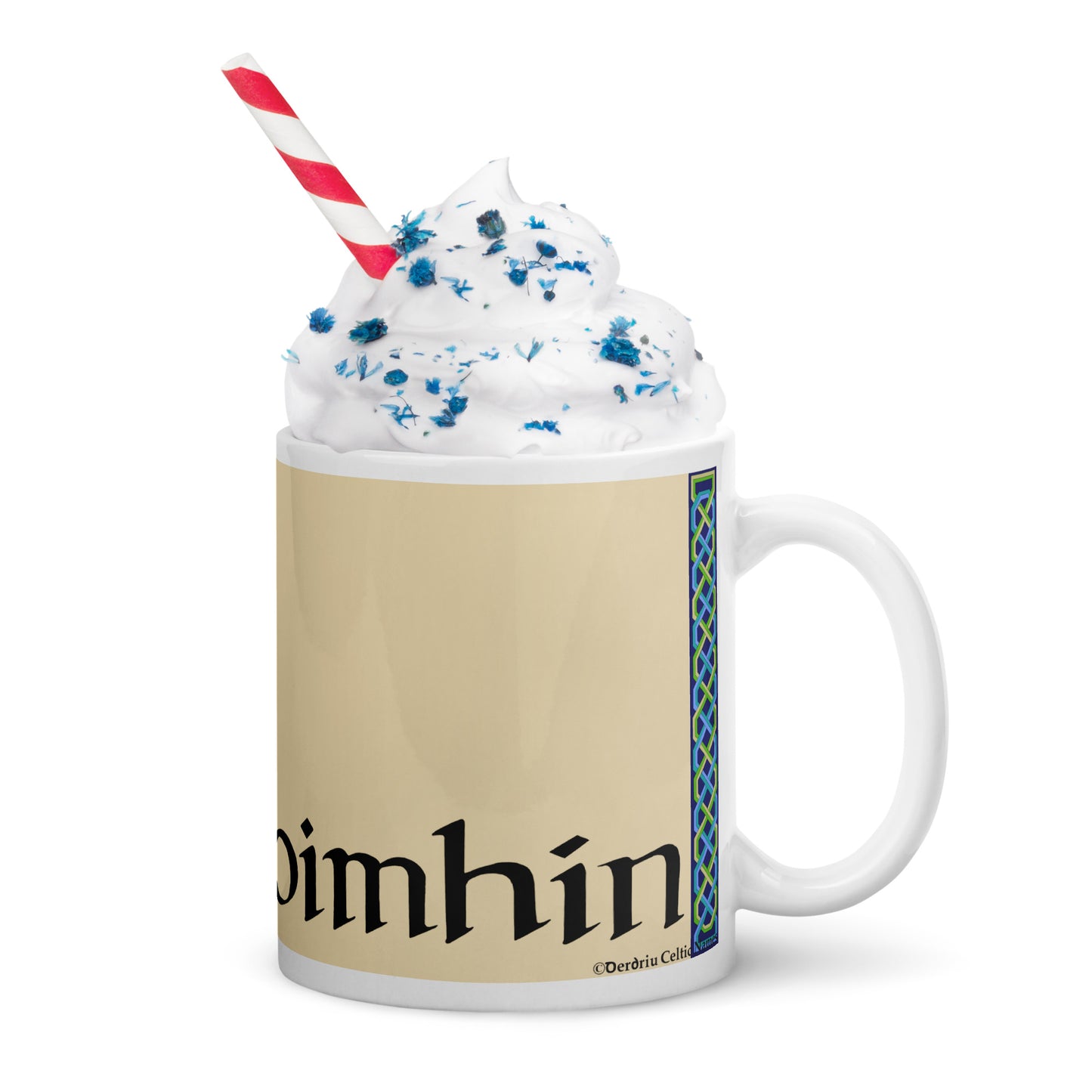 Caoimhín (Kevin) - Personalized white glossy mug with Irish name Caoimhín (Free Shipping)