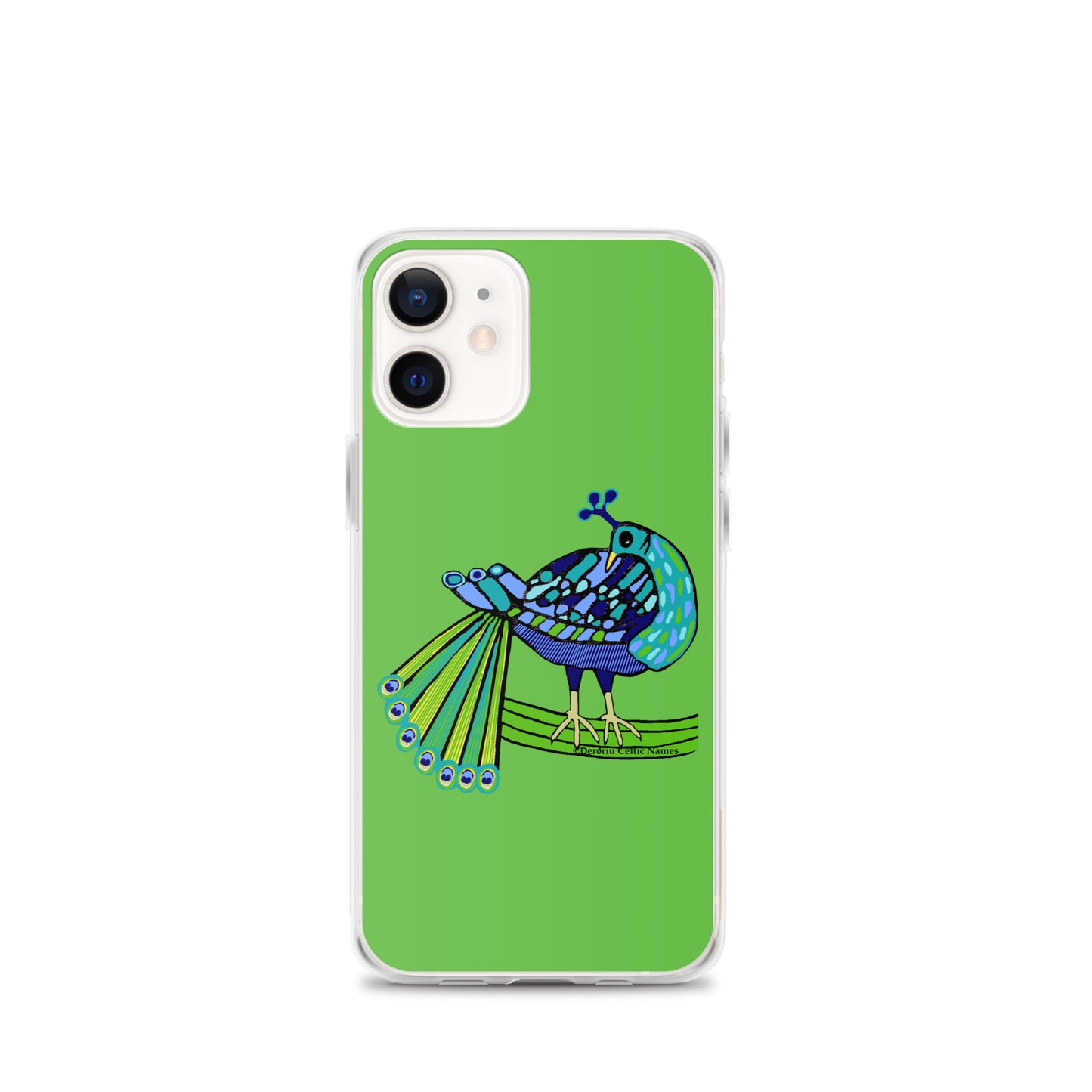 Peacock Design (Kelly Green) Clear Case for iPhone®