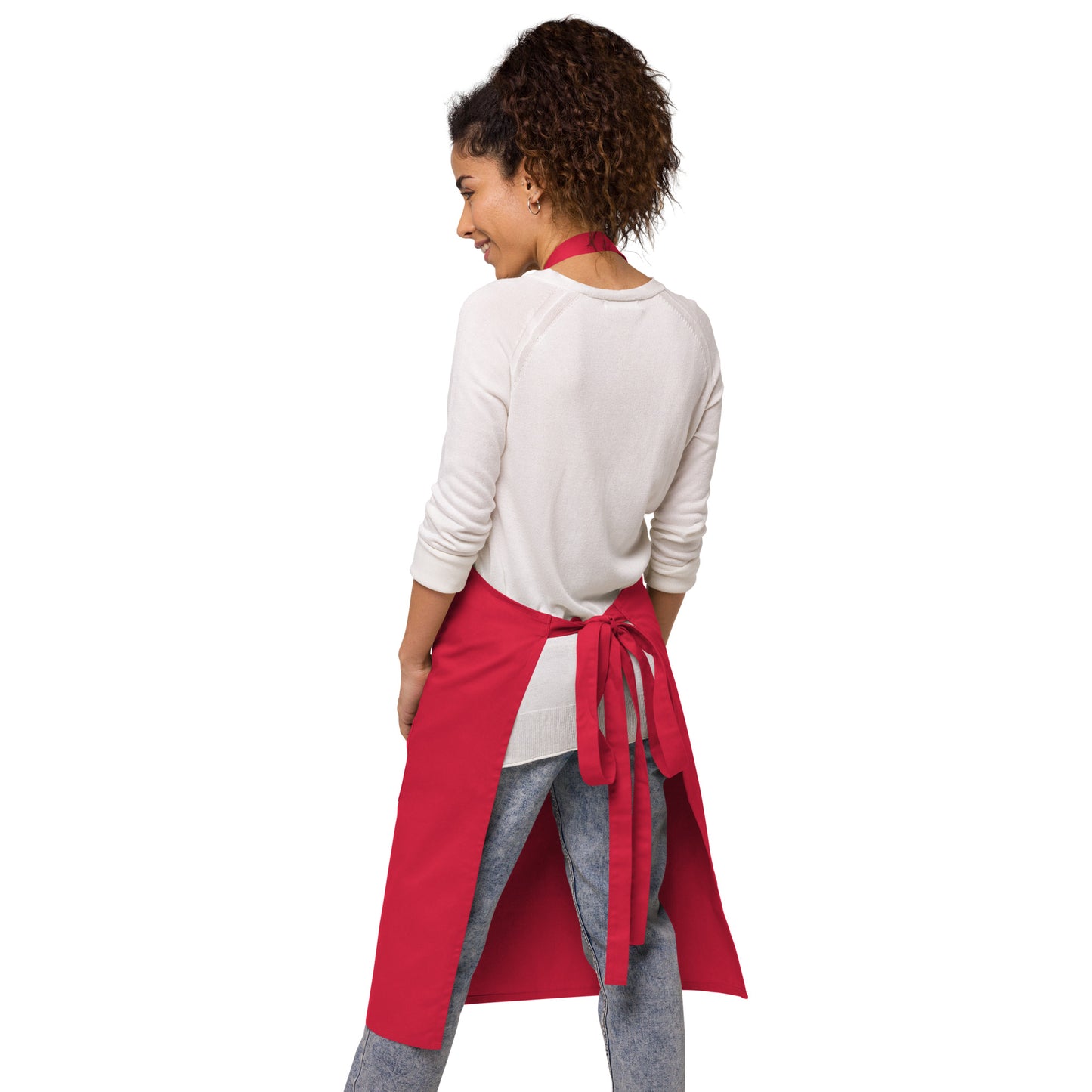 Celtic Peacock Design Organic cotton apron (Free Shipping)