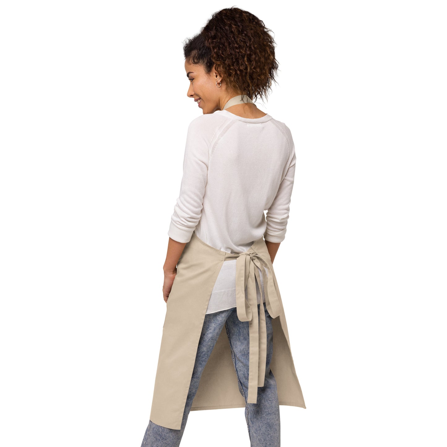 Celtic Peacock Design Organic cotton apron (Free Shipping)