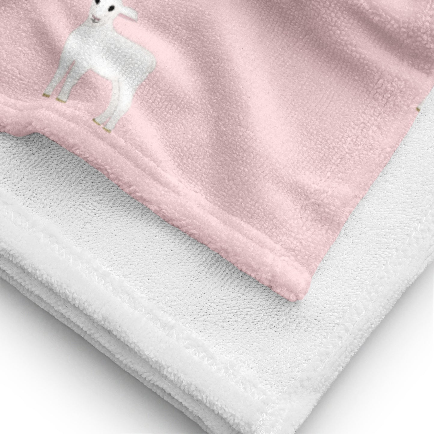 Lamb Pattern (Pale Pink) Towel