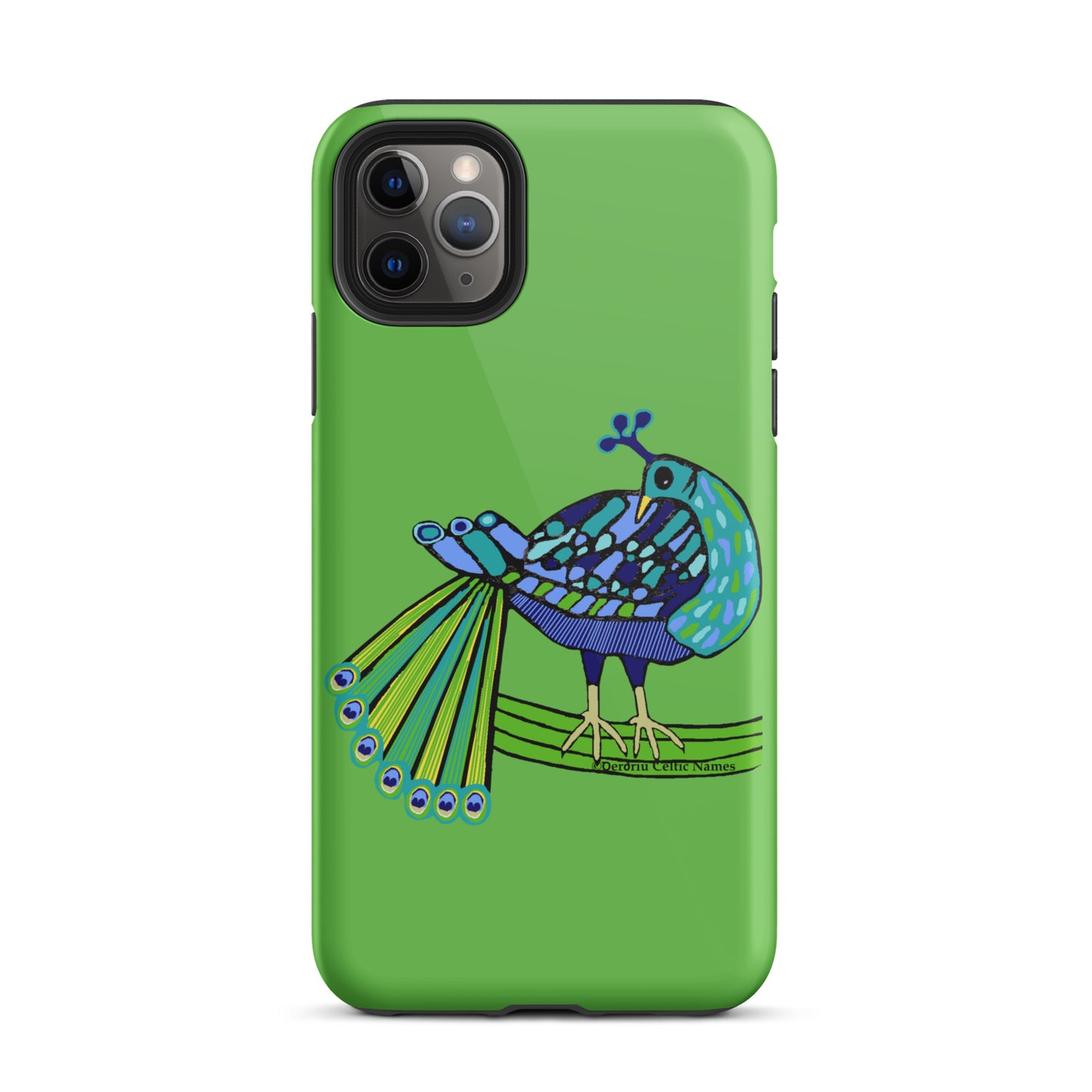 Peacock Design (Kelly Green) Tough Case for iPhone®